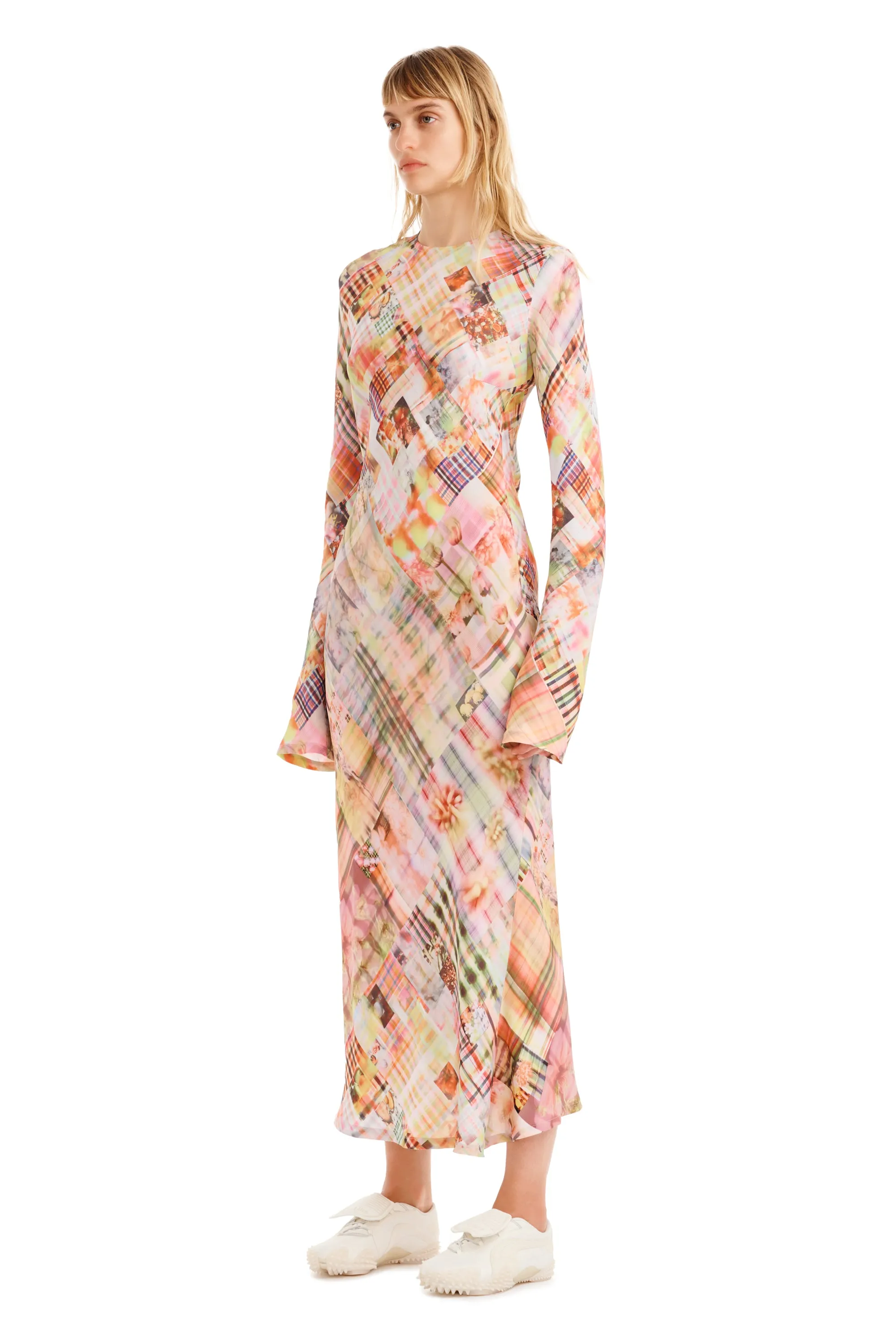MULTI PLAID YURI DRESS sold by Collina Strada product image thumbnail 4