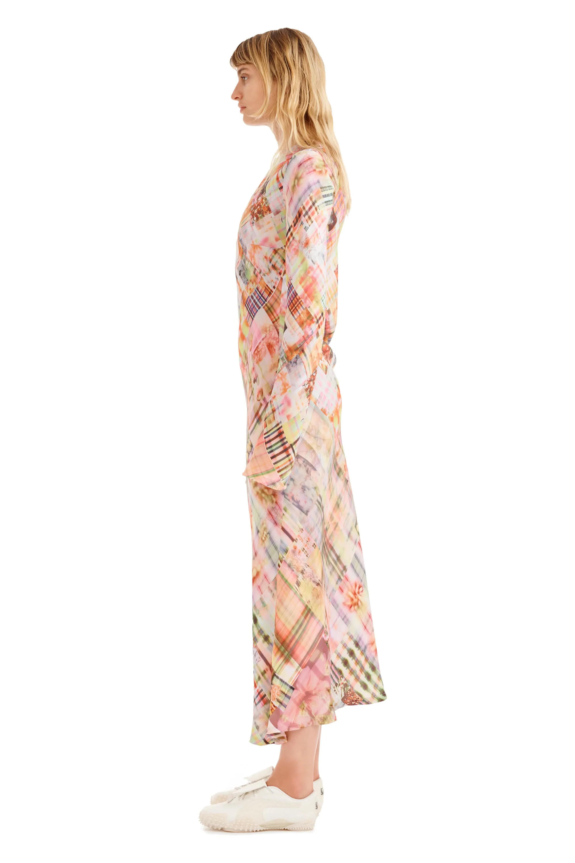 MULTI PLAID YURI DRESS sold by Collina Strada product image thumbnail 5