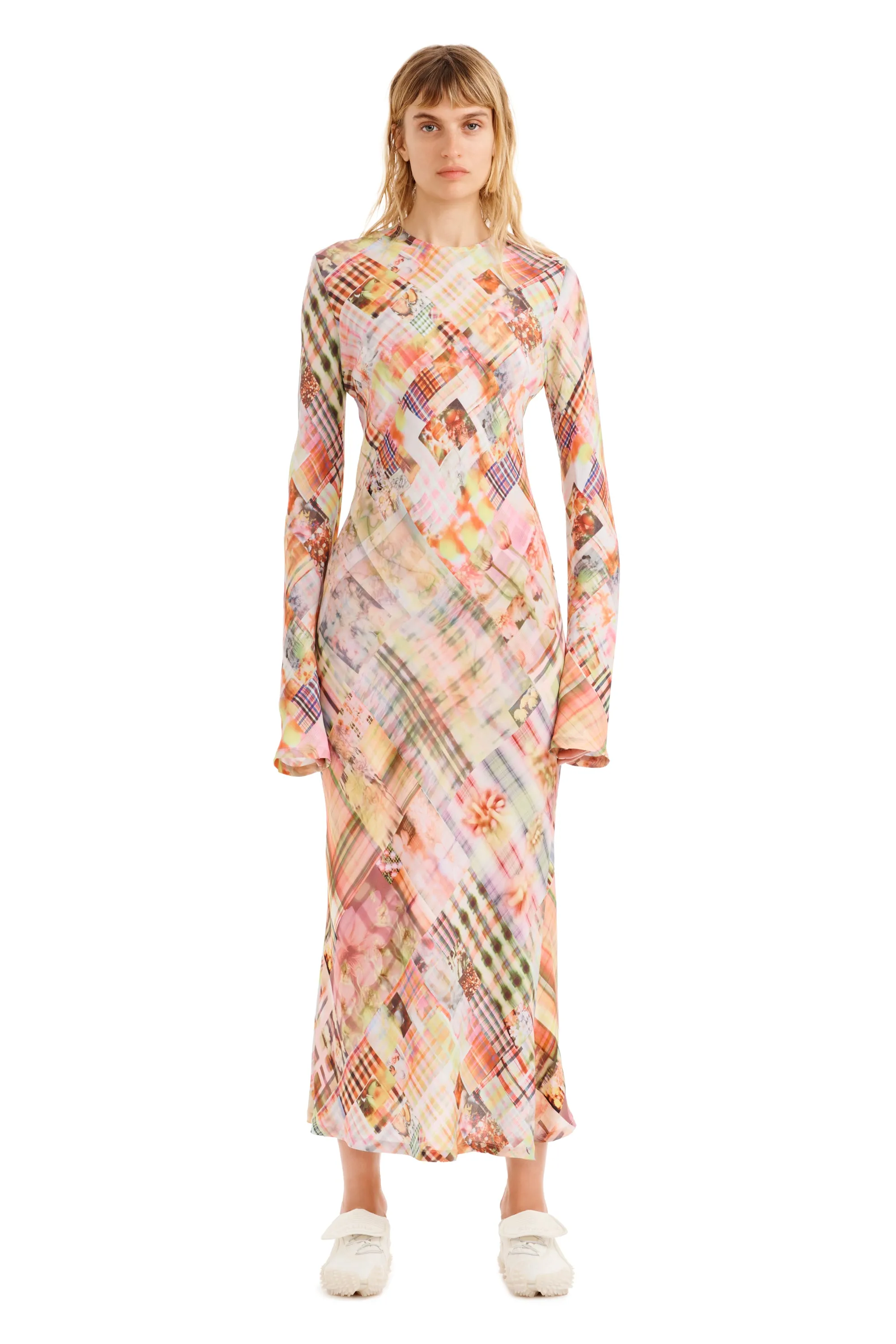 MULTI PLAID YURI DRESS sold by Collina Strada