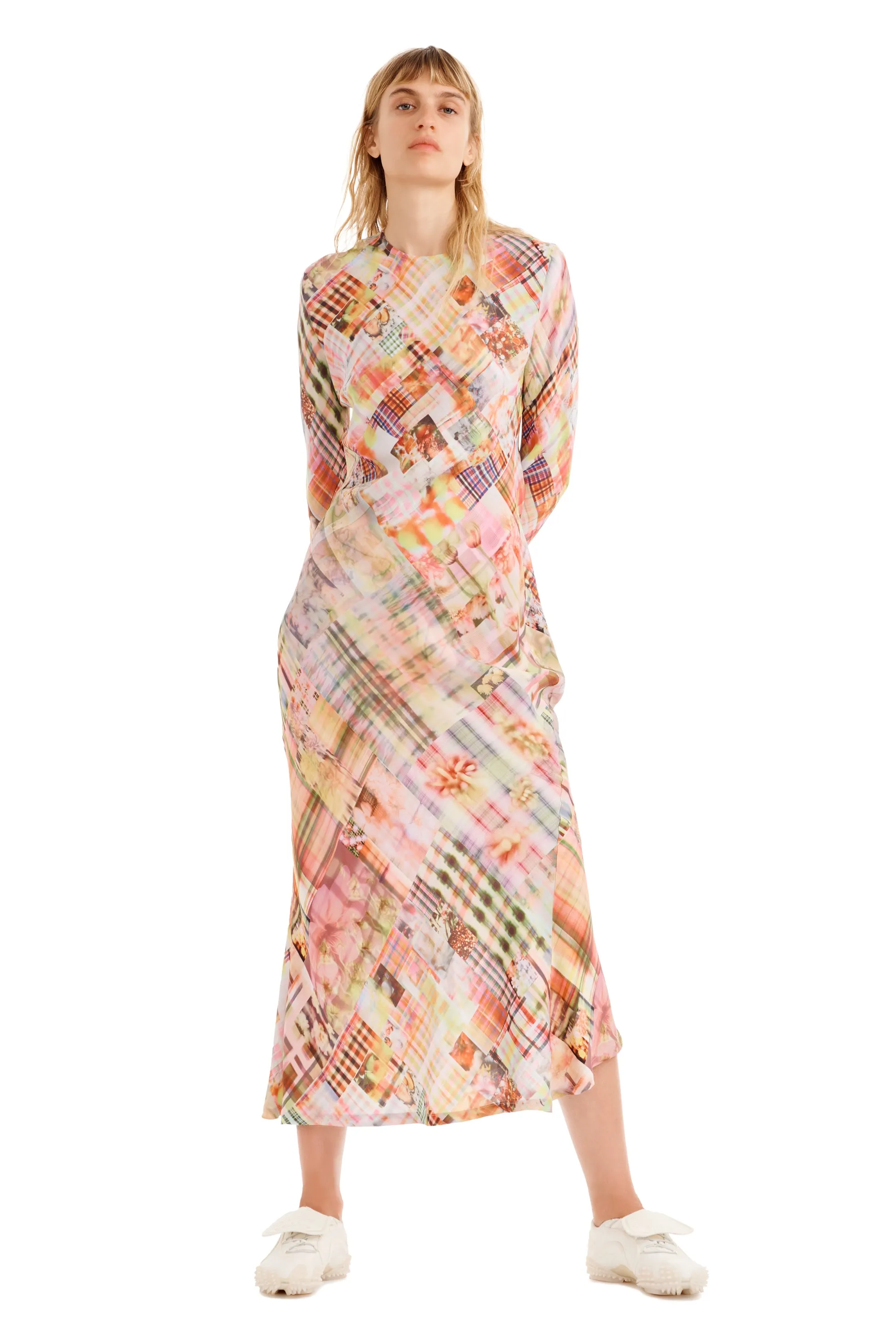 MULTI PLAID YURI DRESS sold by Collina Strada product image thumbnail 3