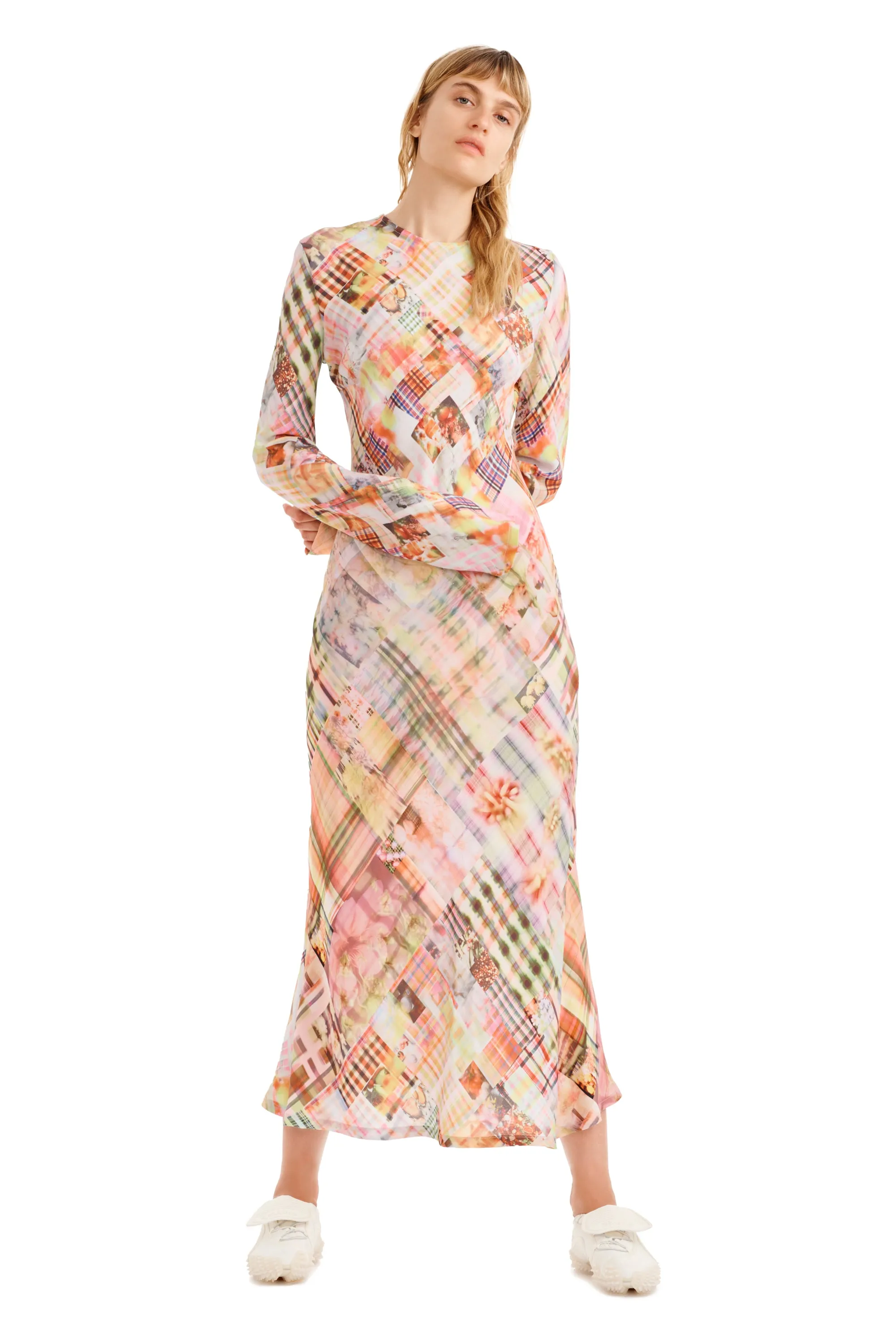 MULTI PLAID YURI DRESS sold by Collina Strada product image thumbnail 2