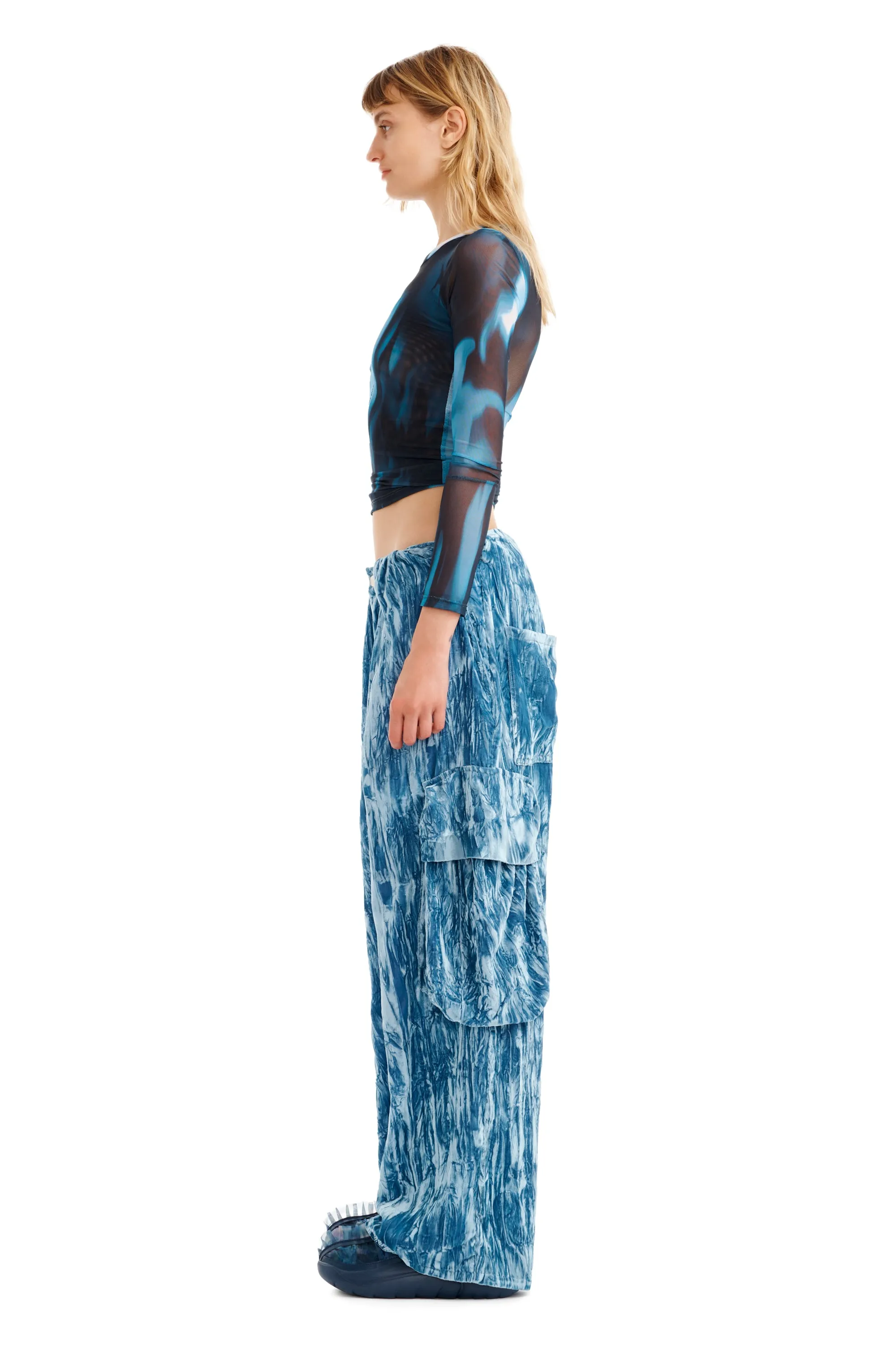 SKY PLEATED CARGO PANT sold by Collina Strada product image thumbnail 4