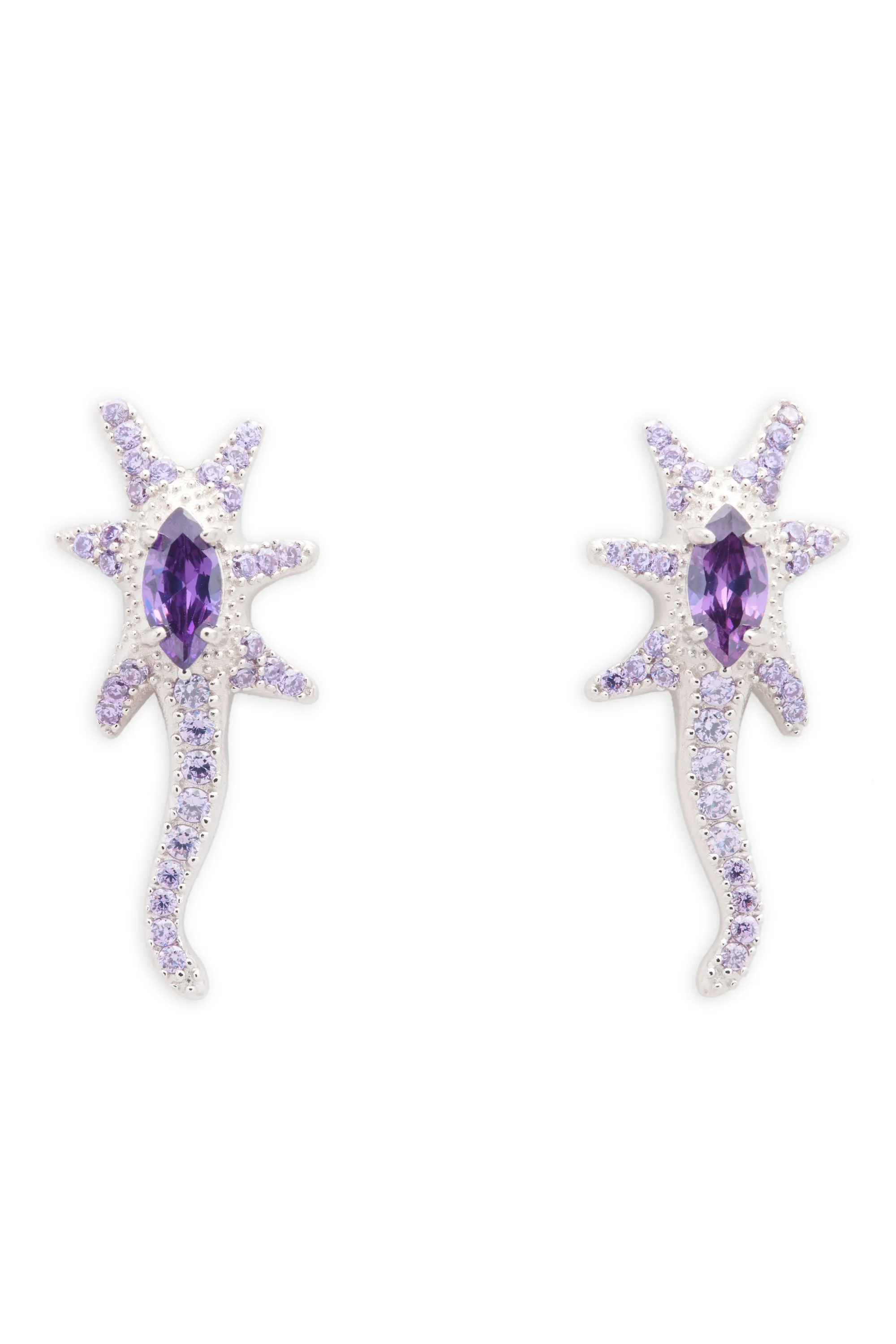LAVENDER STAR TRAIL EARRINGS sold by Collina Strada