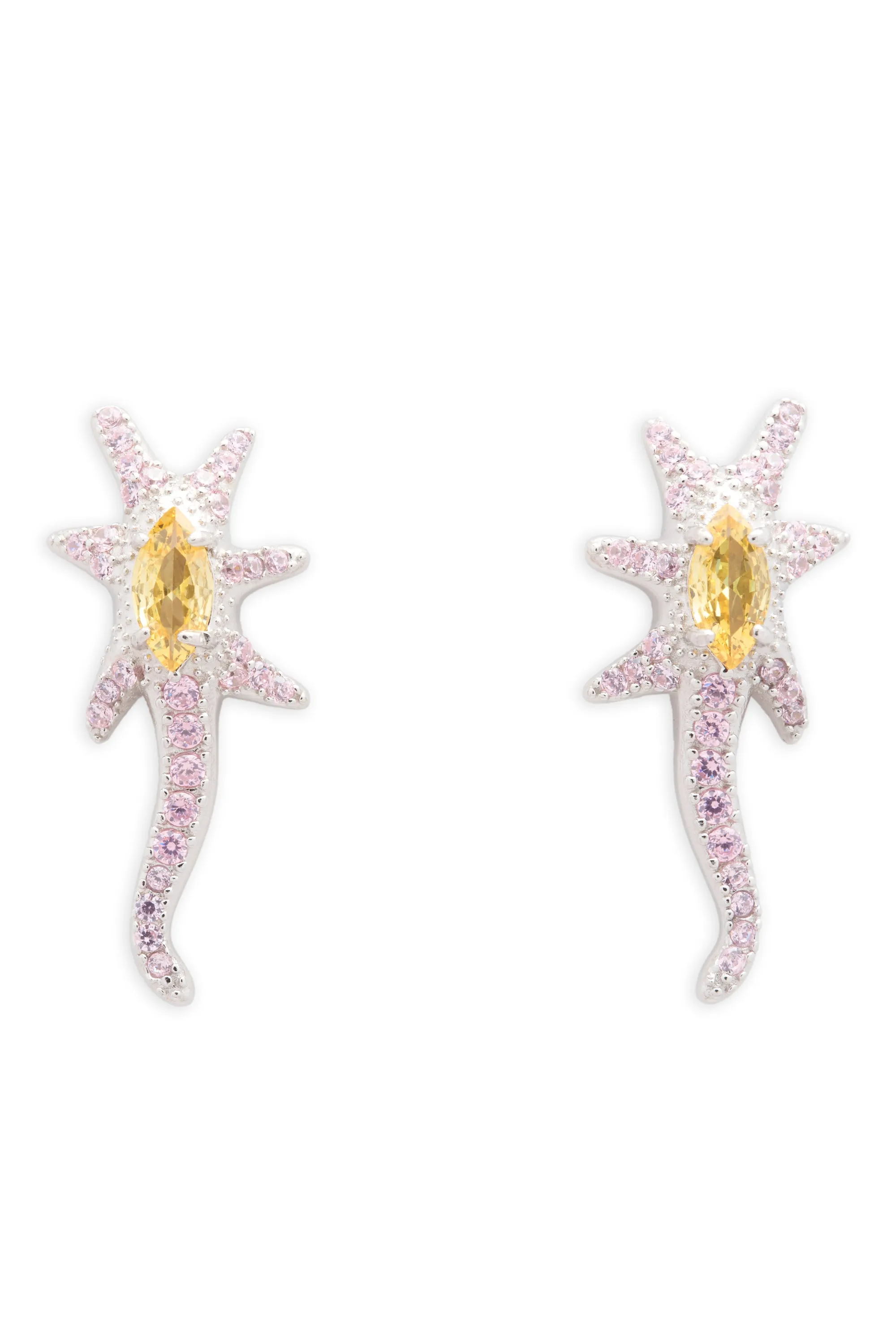 PINK LEMONADE STAR TRAIL EARRINGS sold by Collina Strada