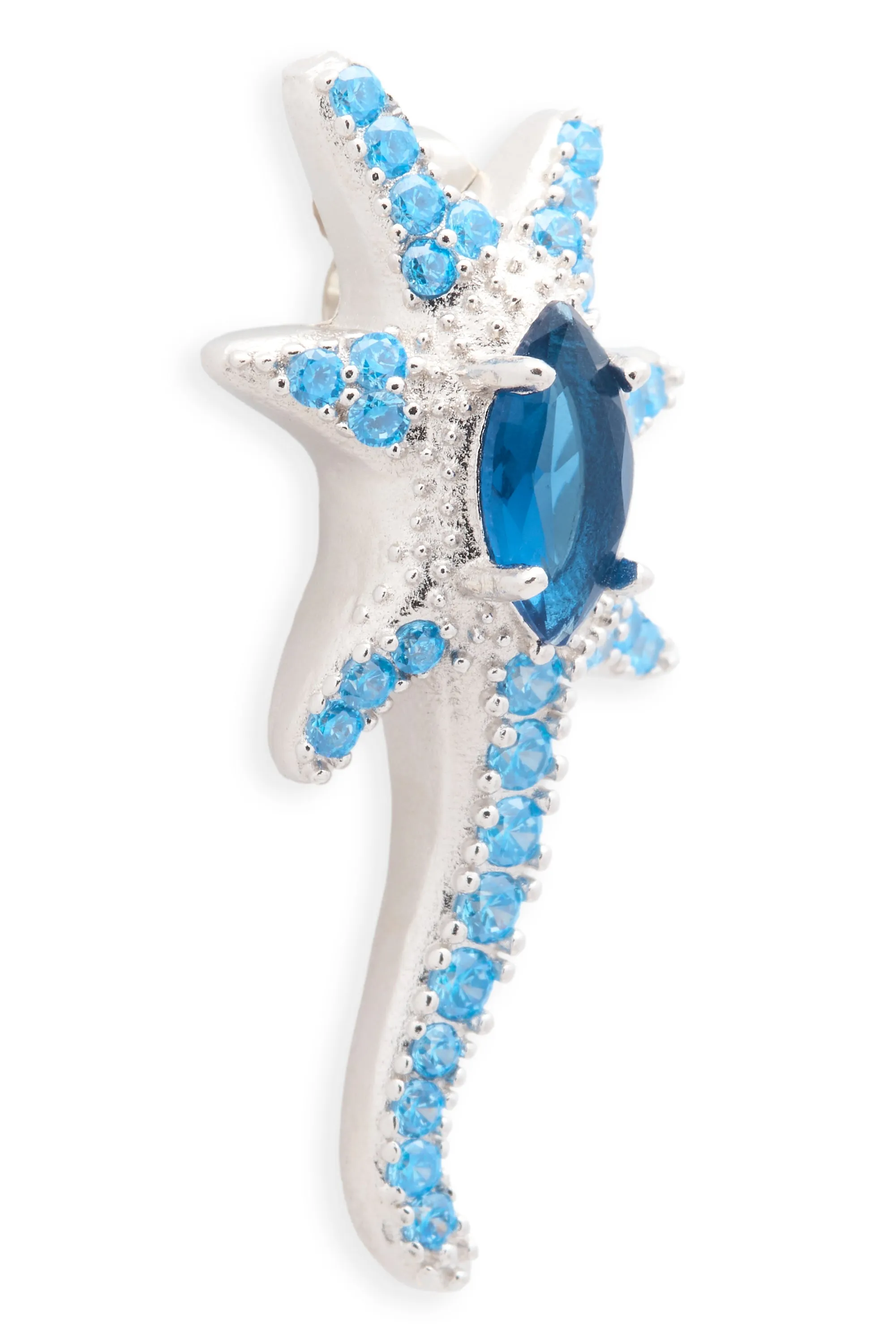 AQUAMARINE STAR TRAIL EARRINGS sold by Collina Strada product image thumbnail 2