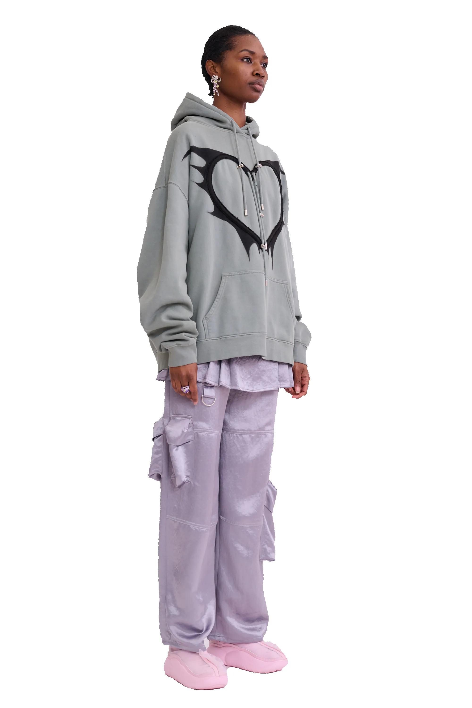 THUNDER BLUE HEART HOODIE sold by Collina Strada product image thumbnail 3