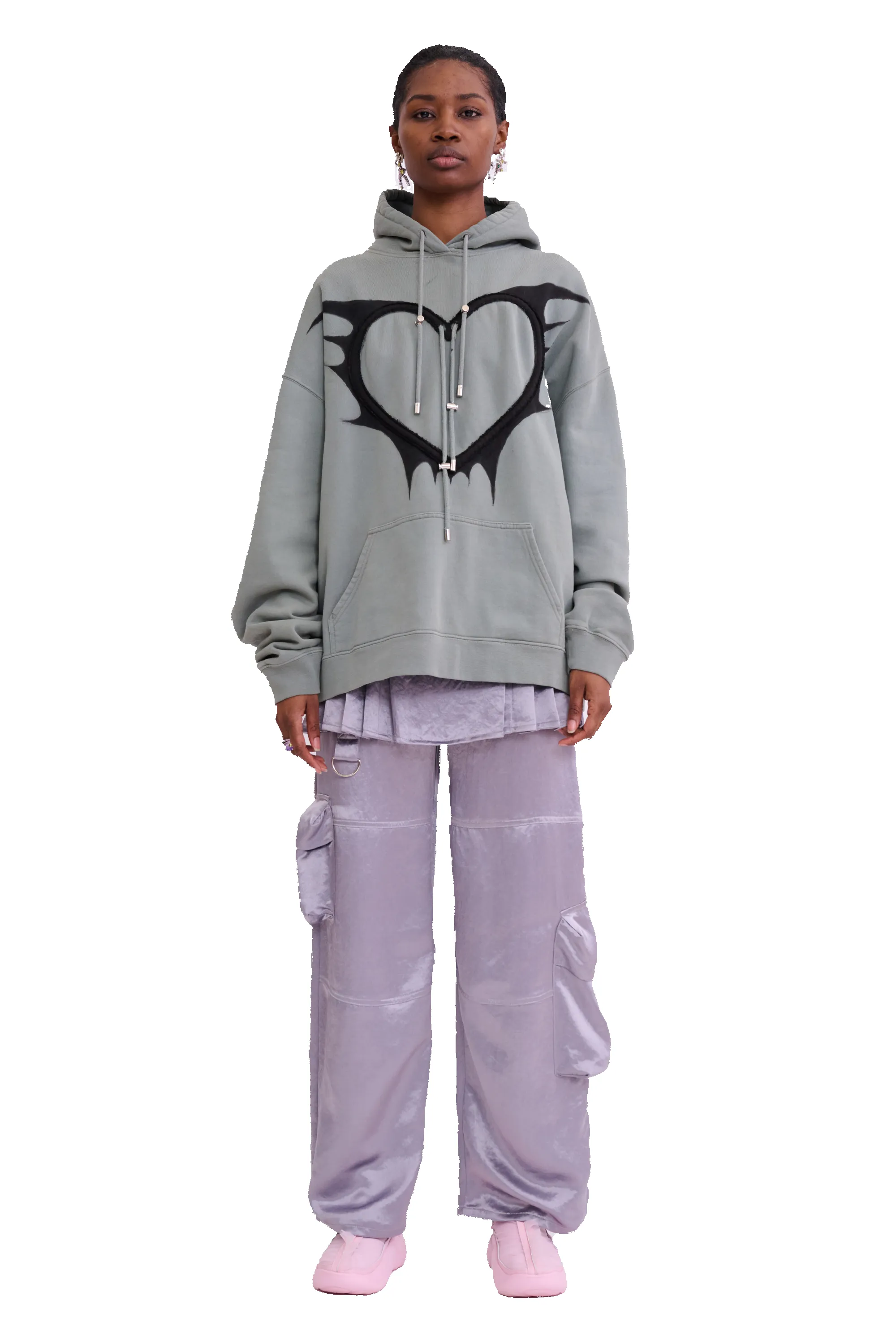 THUNDER BLUE HEART HOODIE sold by Collina Strada