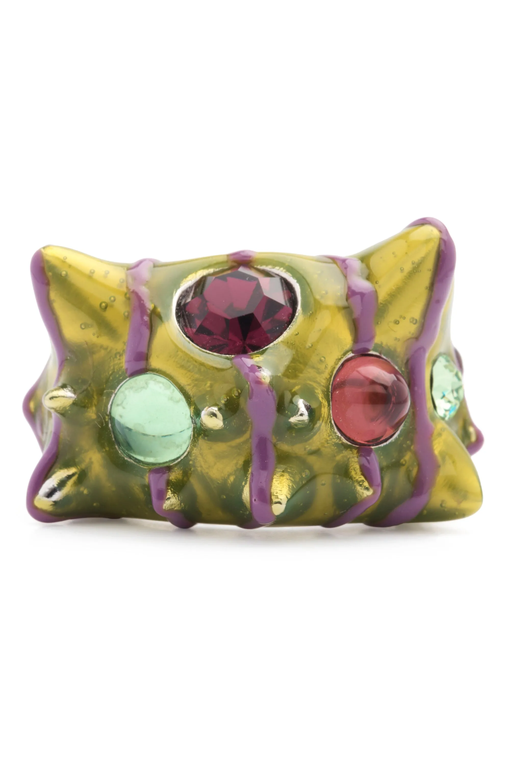 GRAPE STRIPE ALIEN RING sold by Collina Strada