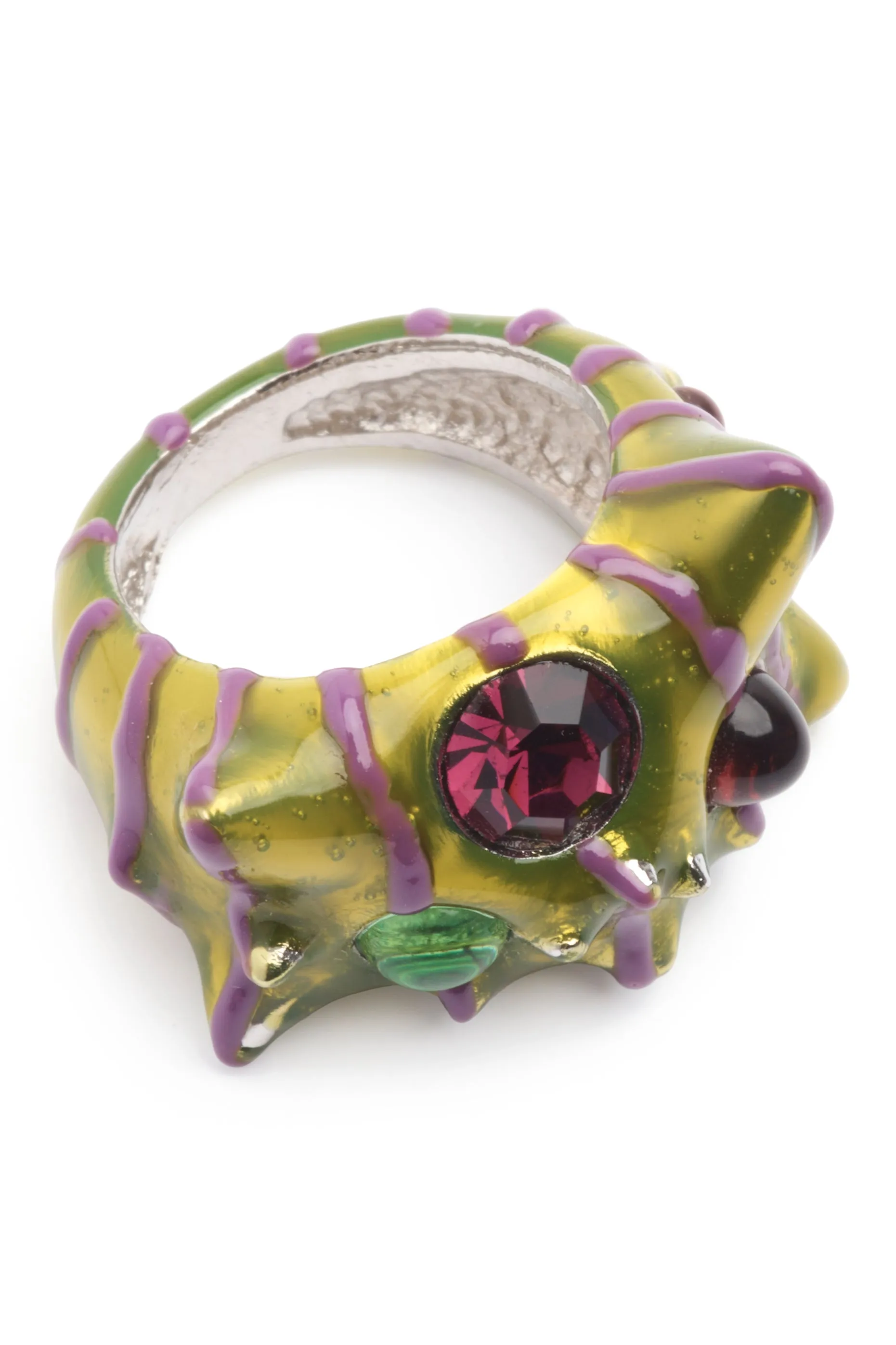 GRAPE STRIPE ALIEN RING sold by Collina Strada product image thumbnail 3