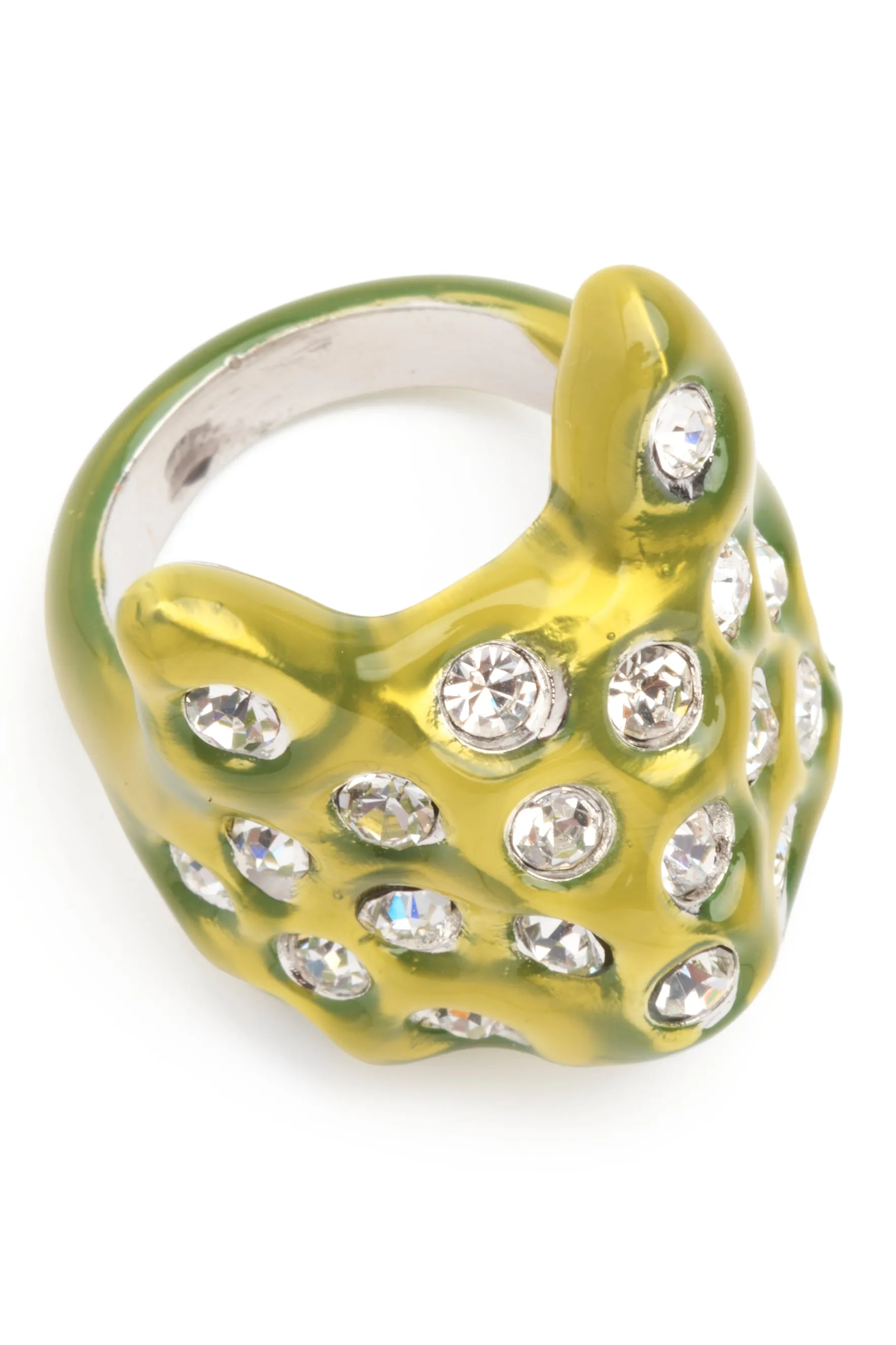 LIME PUFFY BUNNY RING sold by Collina Strada product image thumbnail 3