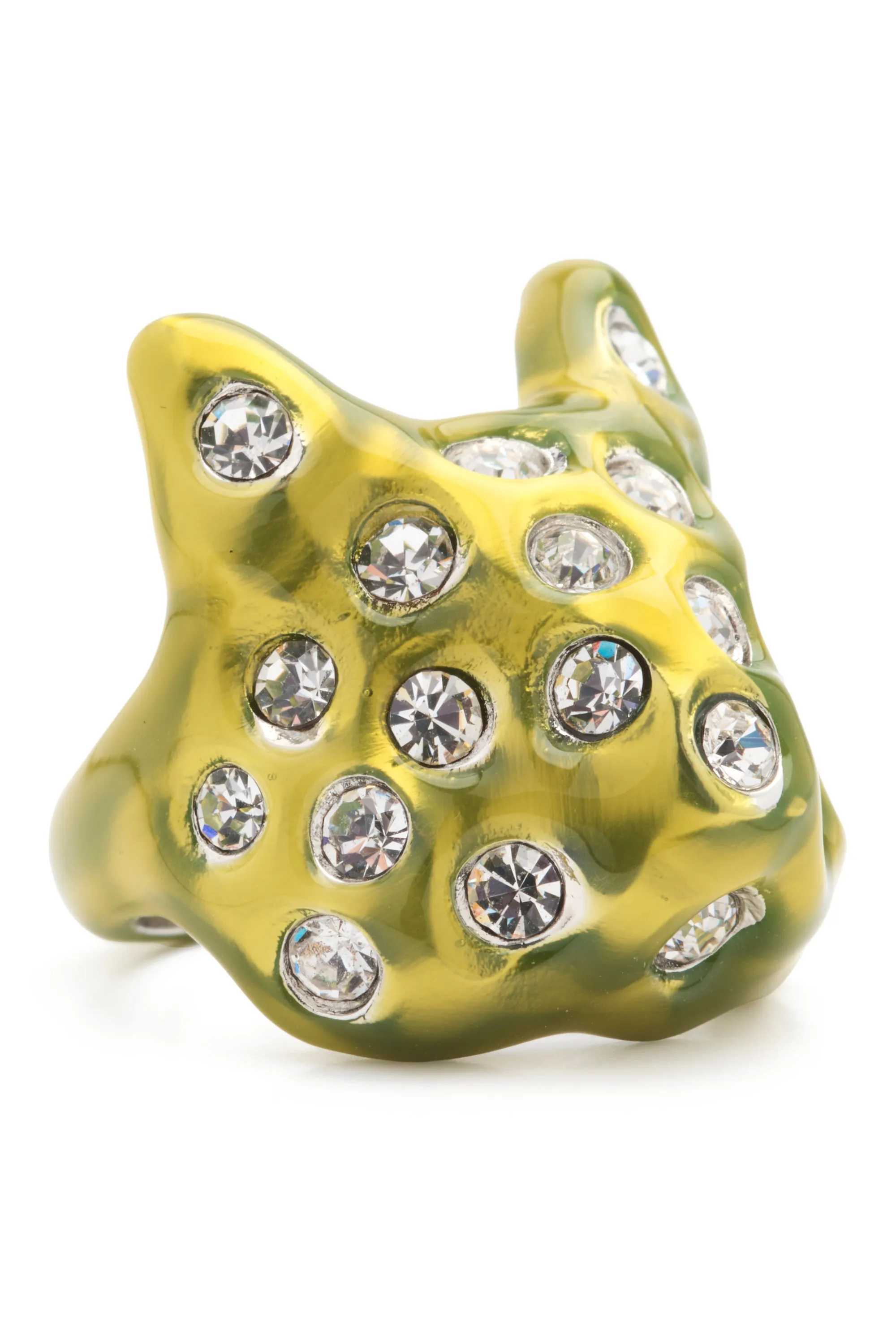 LIME PUFFY BUNNY RING sold by Collina Strada product image thumbnail 2