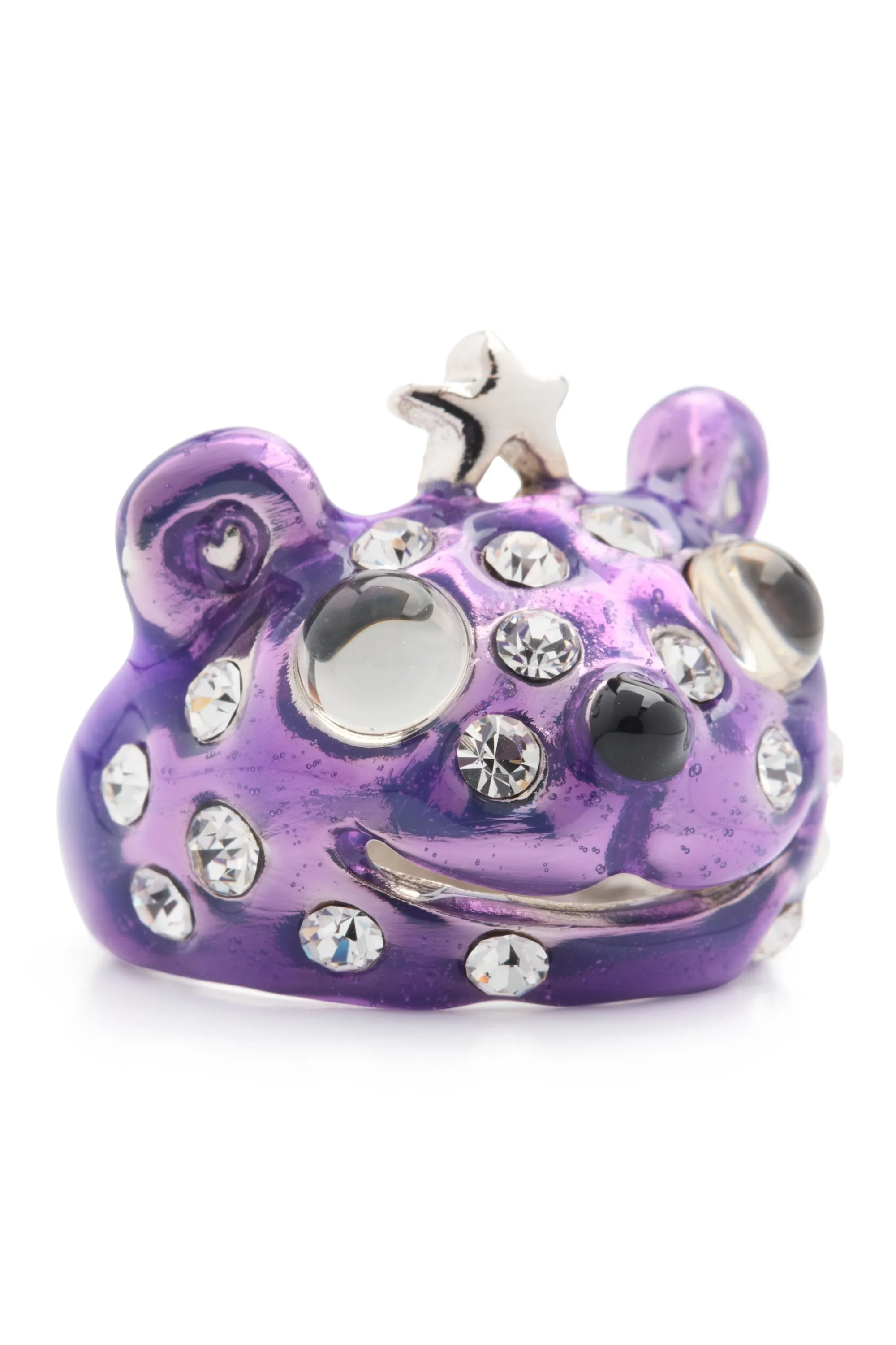 PURPLE FRECKLES PRINCESS BEAR RING sold by Collina Strada product image thumbnail 2