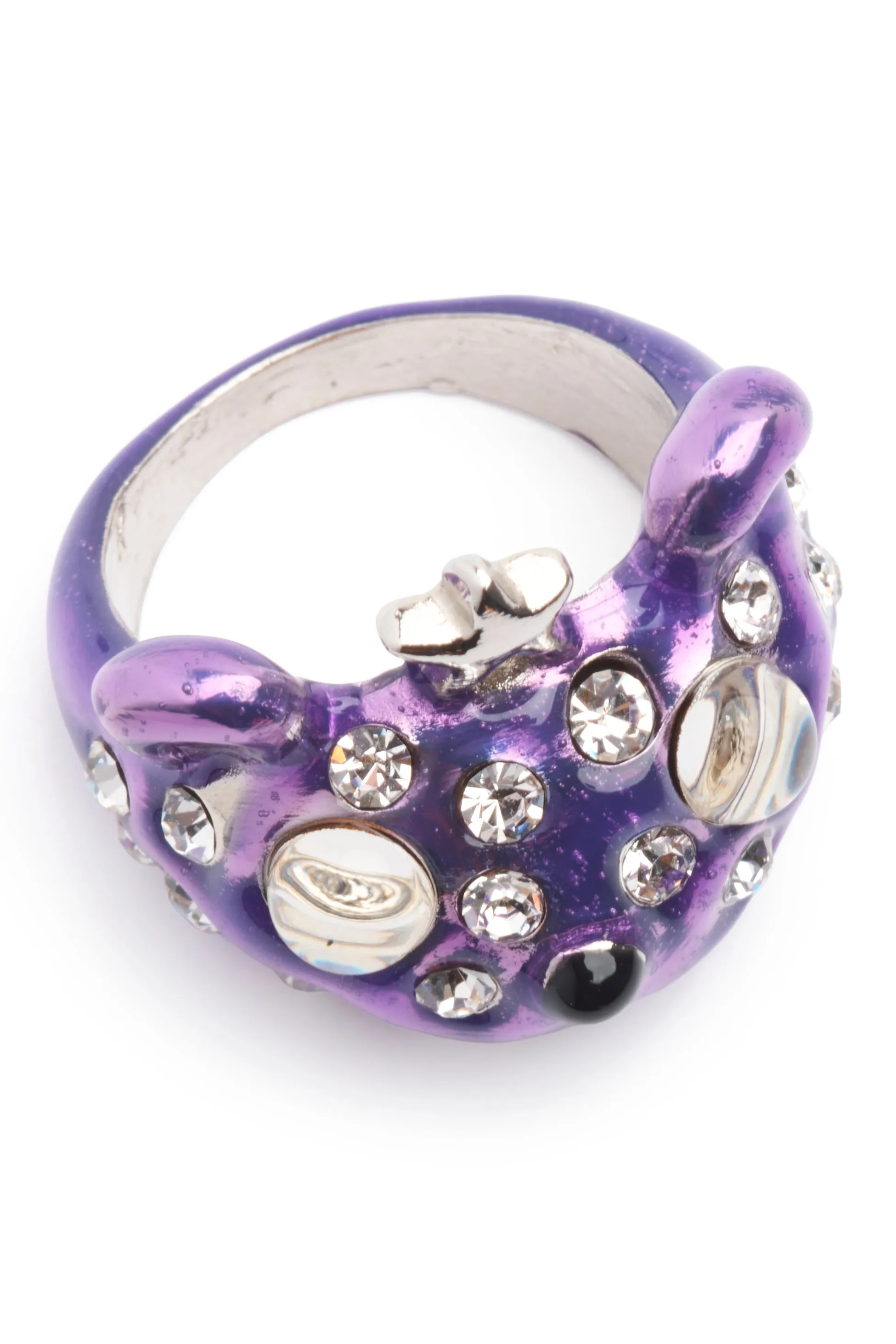 PURPLE FRECKLES PRINCESS BEAR RING sold by Collina Strada product image thumbnail 3