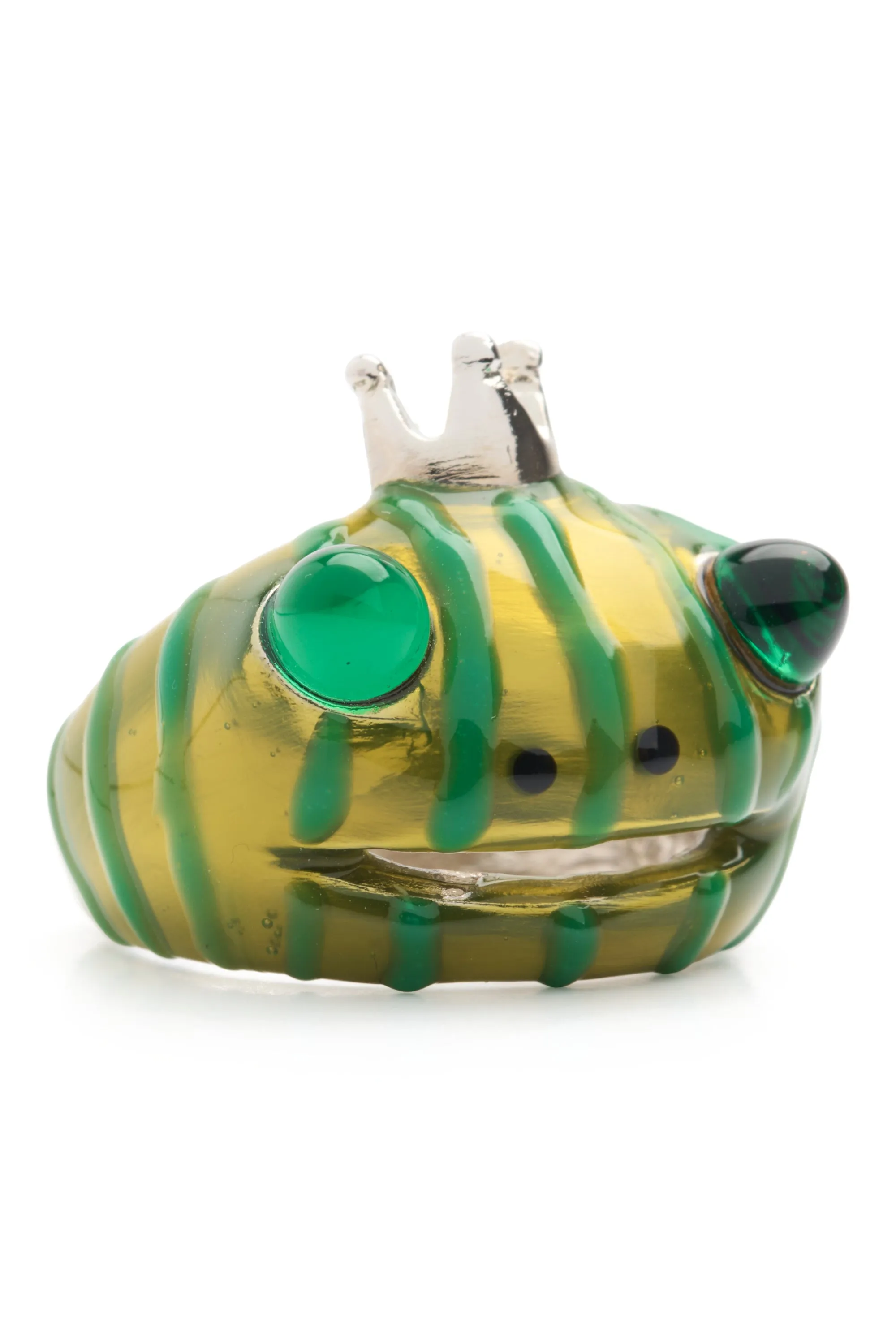 METALLIC FOREST STRIPE FROG PRINCE RING sold by Collina Strada product image thumbnail 2