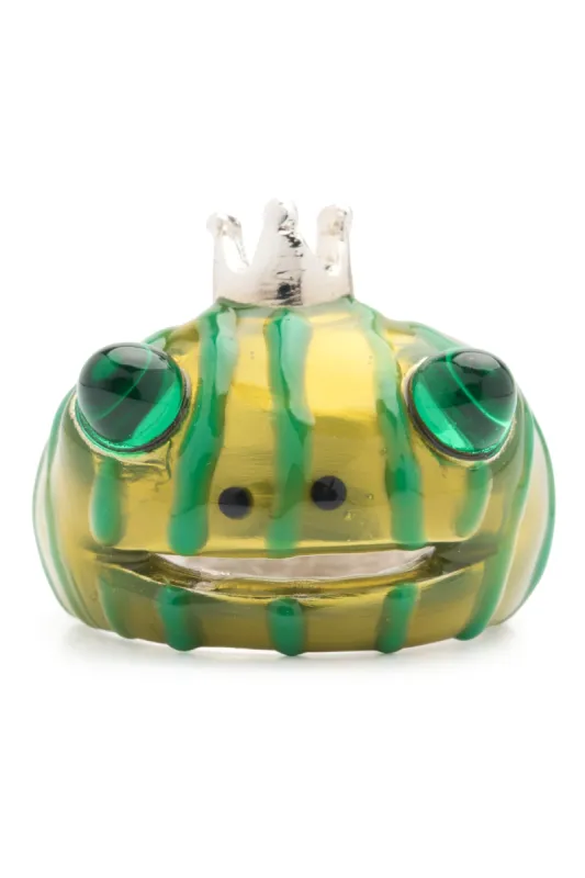 METALLIC FOREST STRIPE FROG PRINCE RING sold by Collina Strada