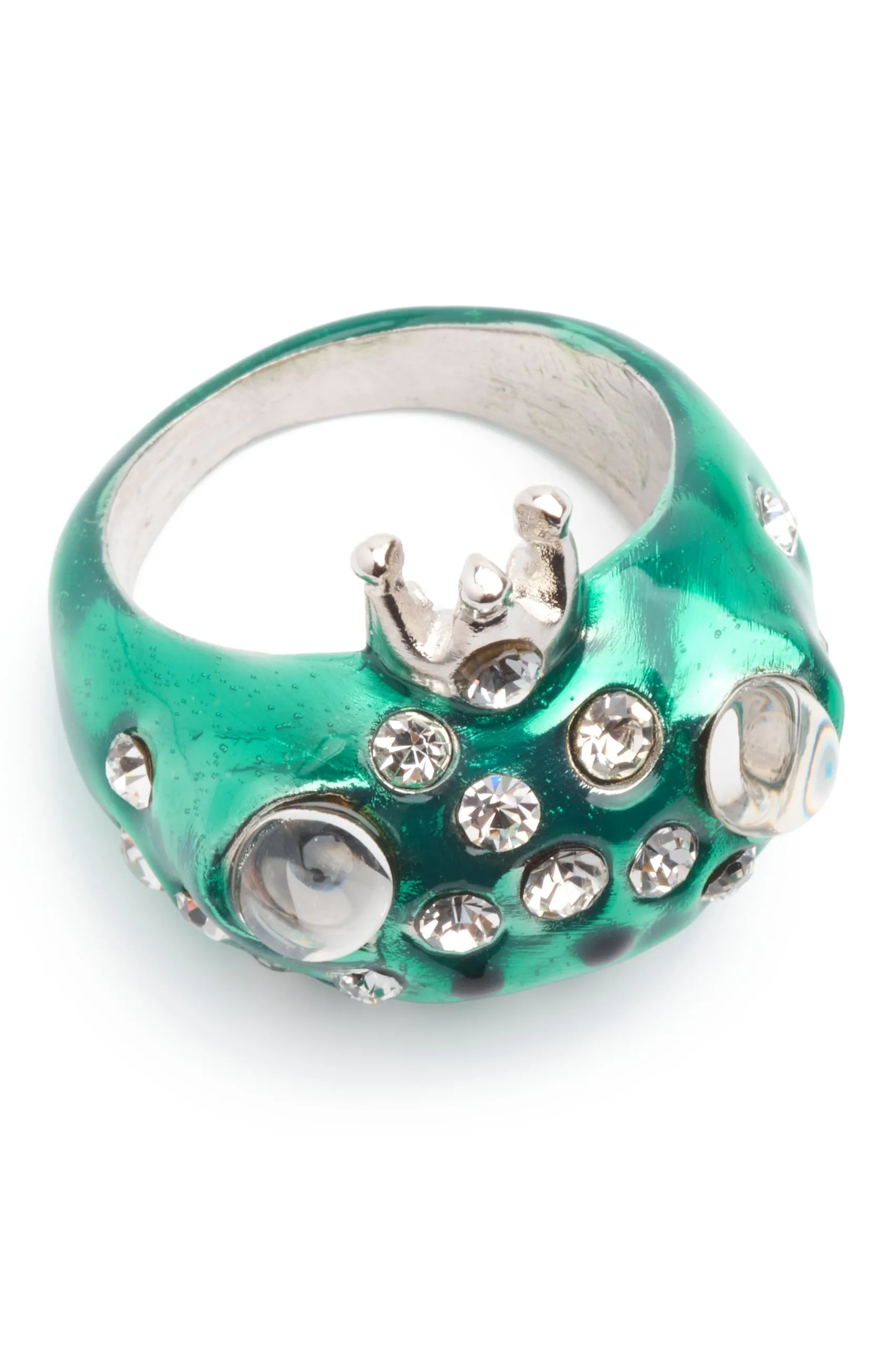 GREEN FRECKLES FROG PRINCE RING sold by Collina Strada product image thumbnail 3