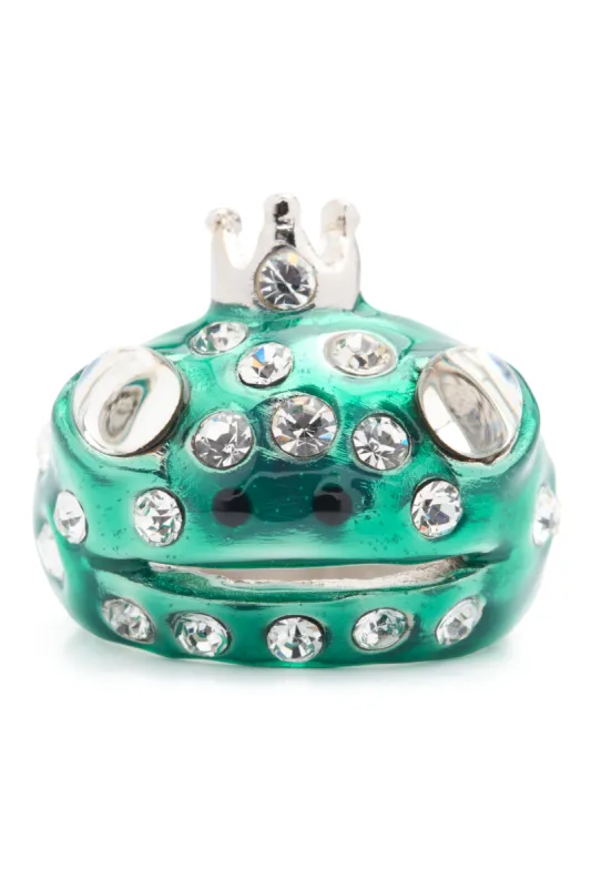 GREEN FRECKLES FROG PRINCE RING made by Collina Strada