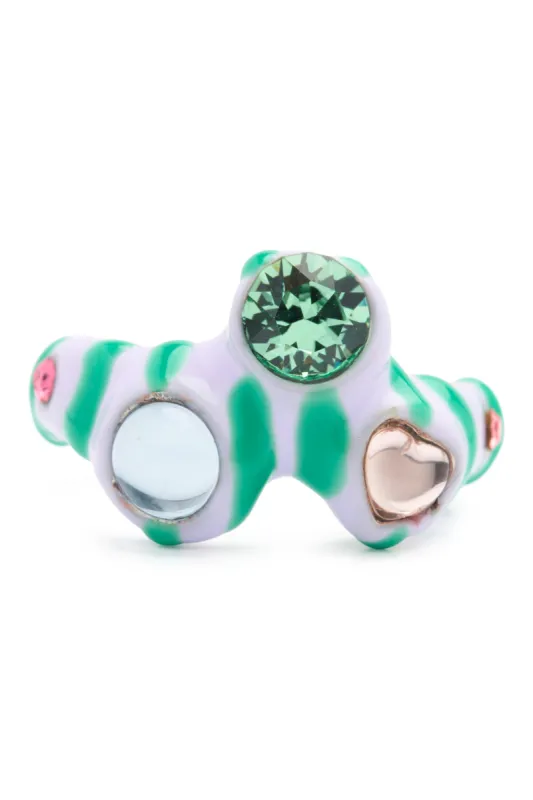 LILAC STRIPE FLORENCE RING sold by Collina Strada