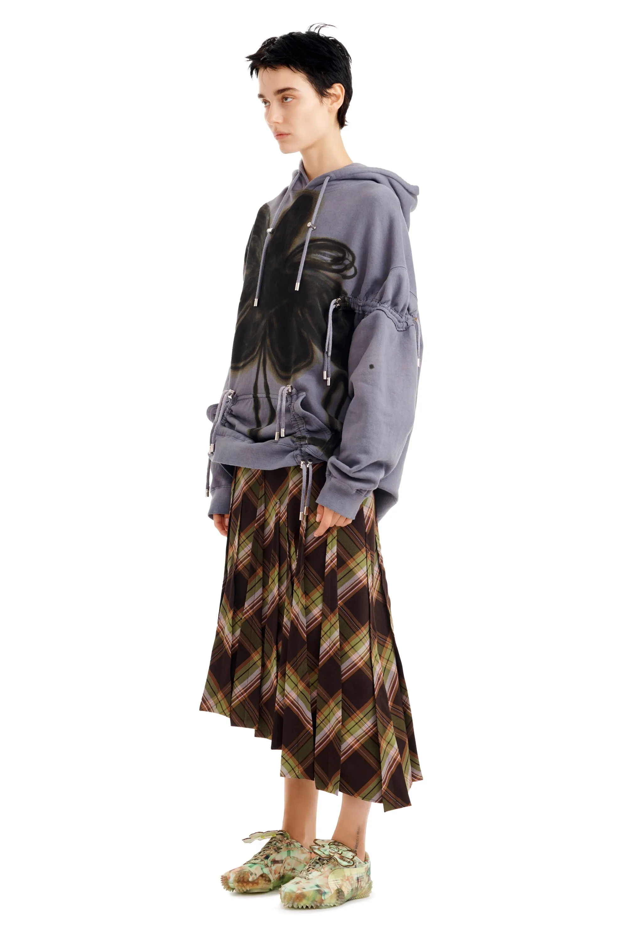 MIDNIGHT FLOWER POT RHINESTONE BURST HOODIE sold by Collina Strada product image thumbnail 3