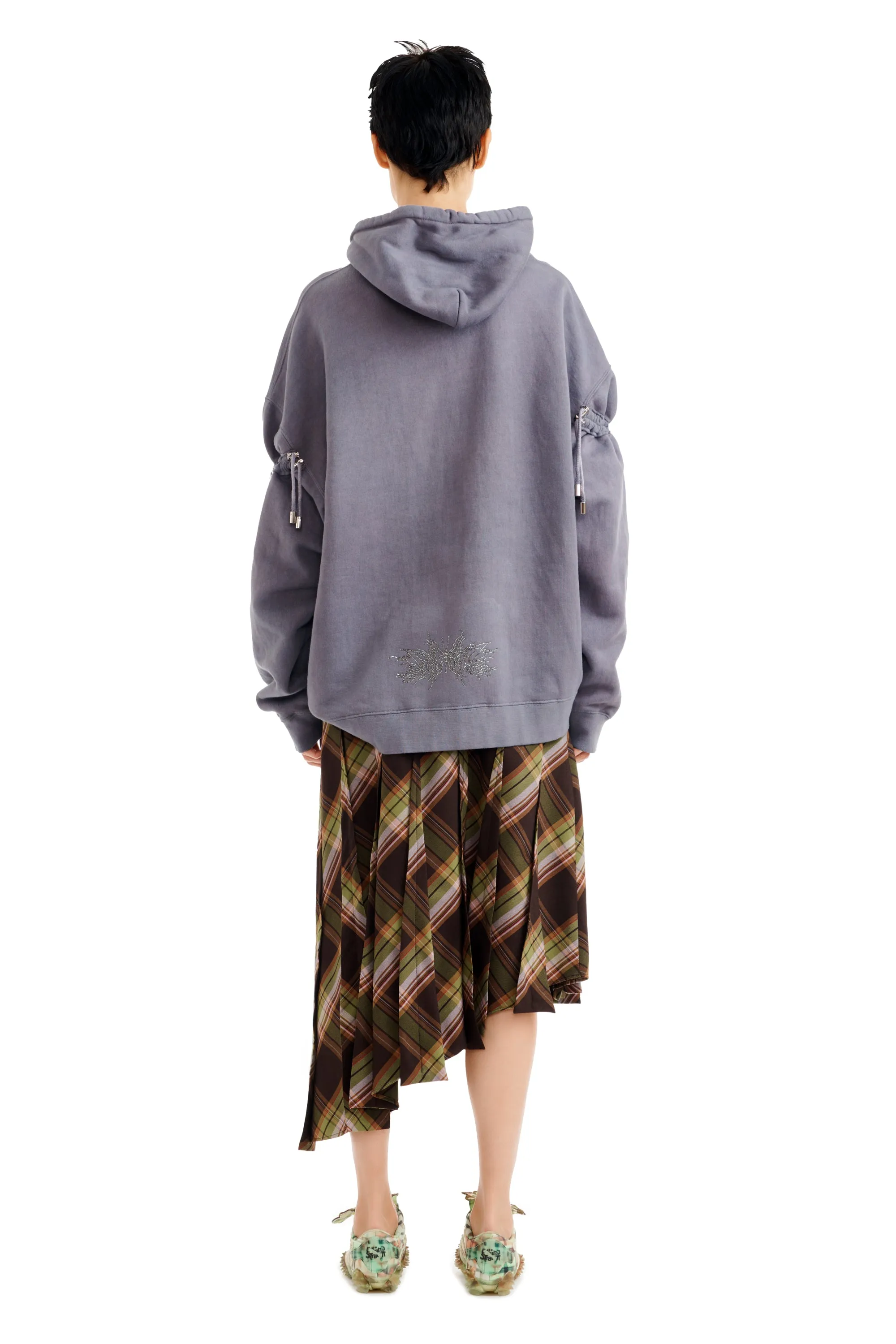 MIDNIGHT FLOWER POT RHINESTONE BURST HOODIE sold by Collina Strada product image thumbnail 5