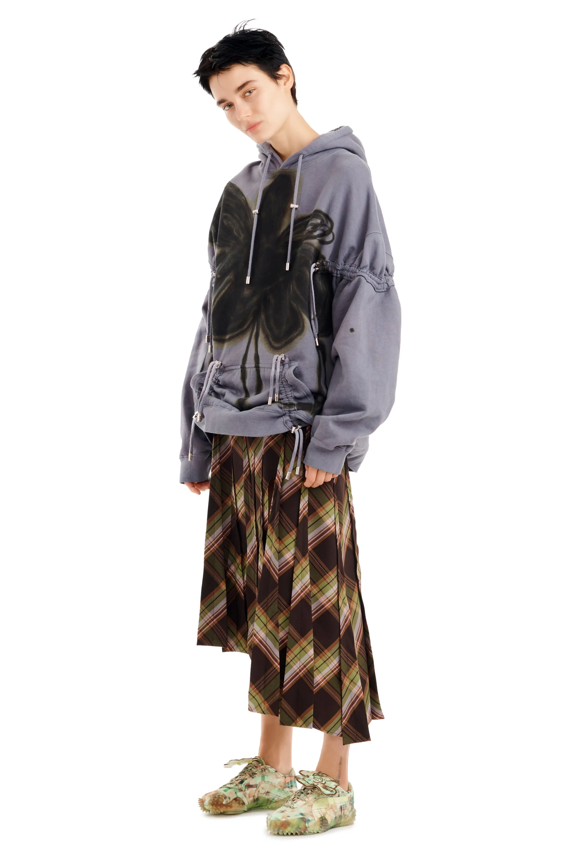 MIDNIGHT FLOWER POT RHINESTONE BURST HOODIE sold by Collina Strada product image thumbnail 2