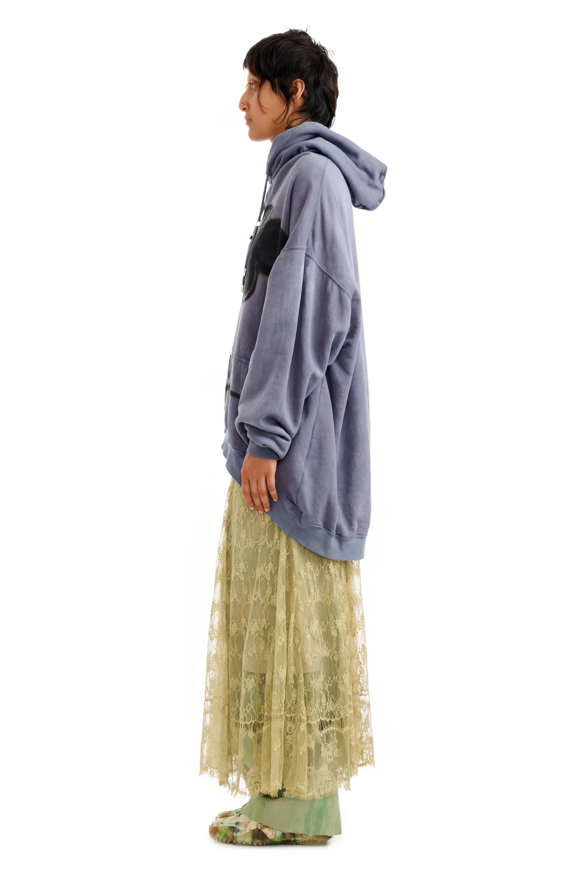 MIDNIGHT FLOWER POT WAVE HEM HOODIE sold by Collina Strada product image thumbnail 4