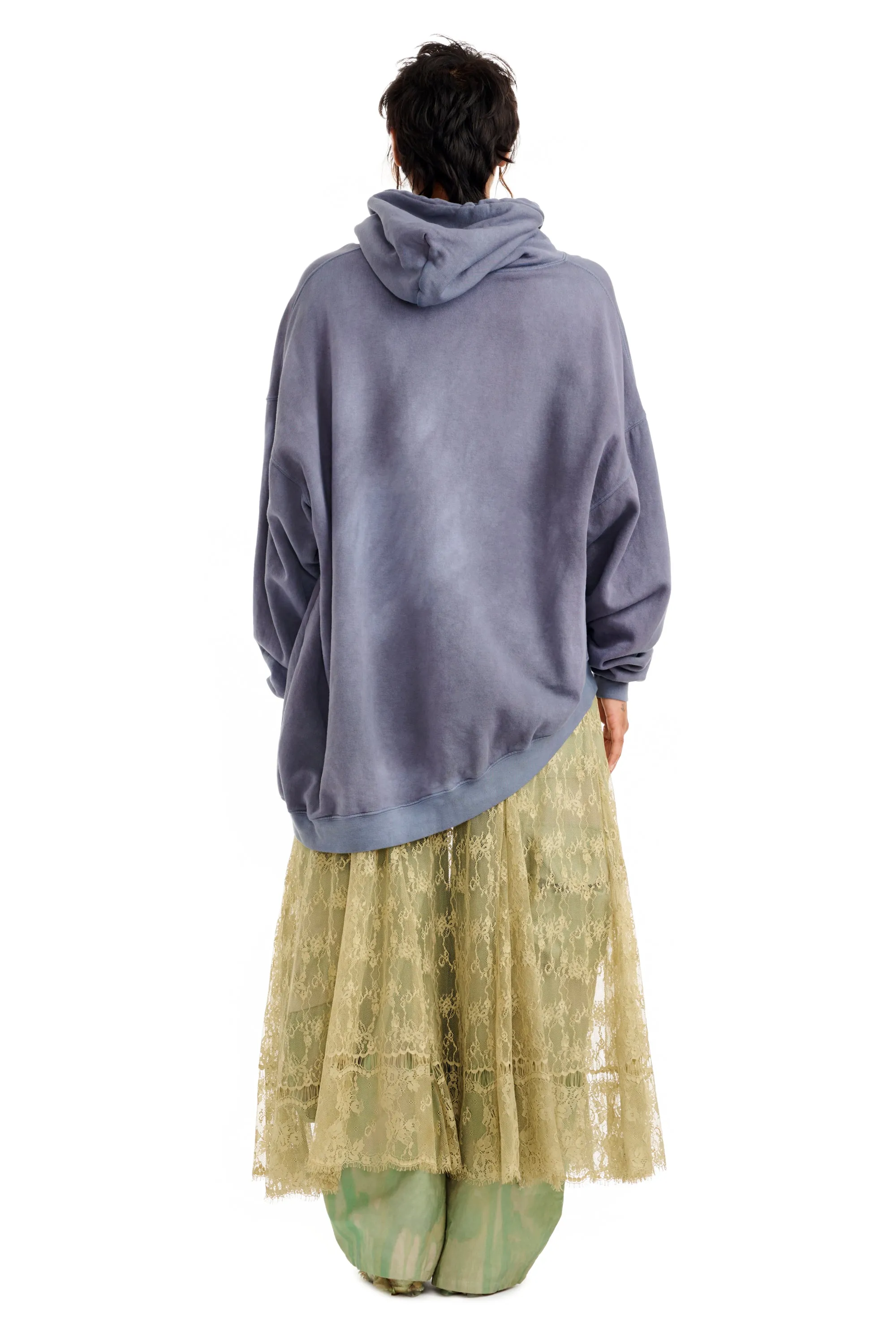 MIDNIGHT FLOWER POT WAVE HEM HOODIE sold by Collina Strada product image thumbnail 5