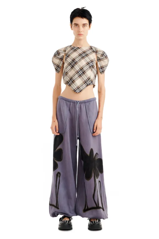 MIDNIGHT FLOWER POT BALLOON SWEATPANT sold by Collina Strada
