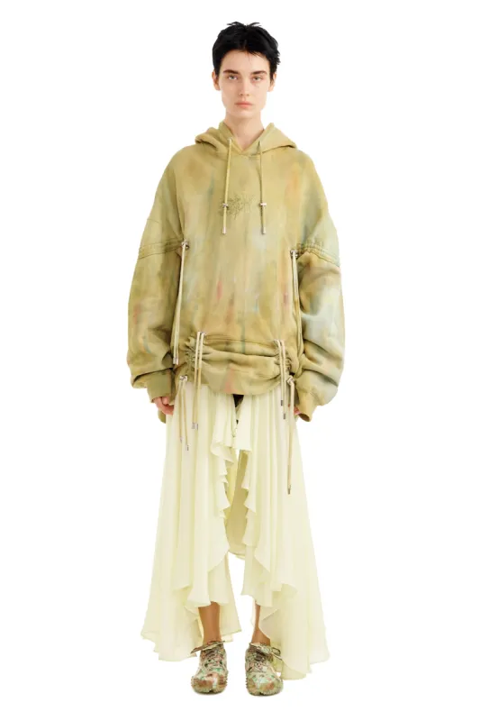 SEA MOSS RHINESTONE BURST HOODIE sold by Collina Strada