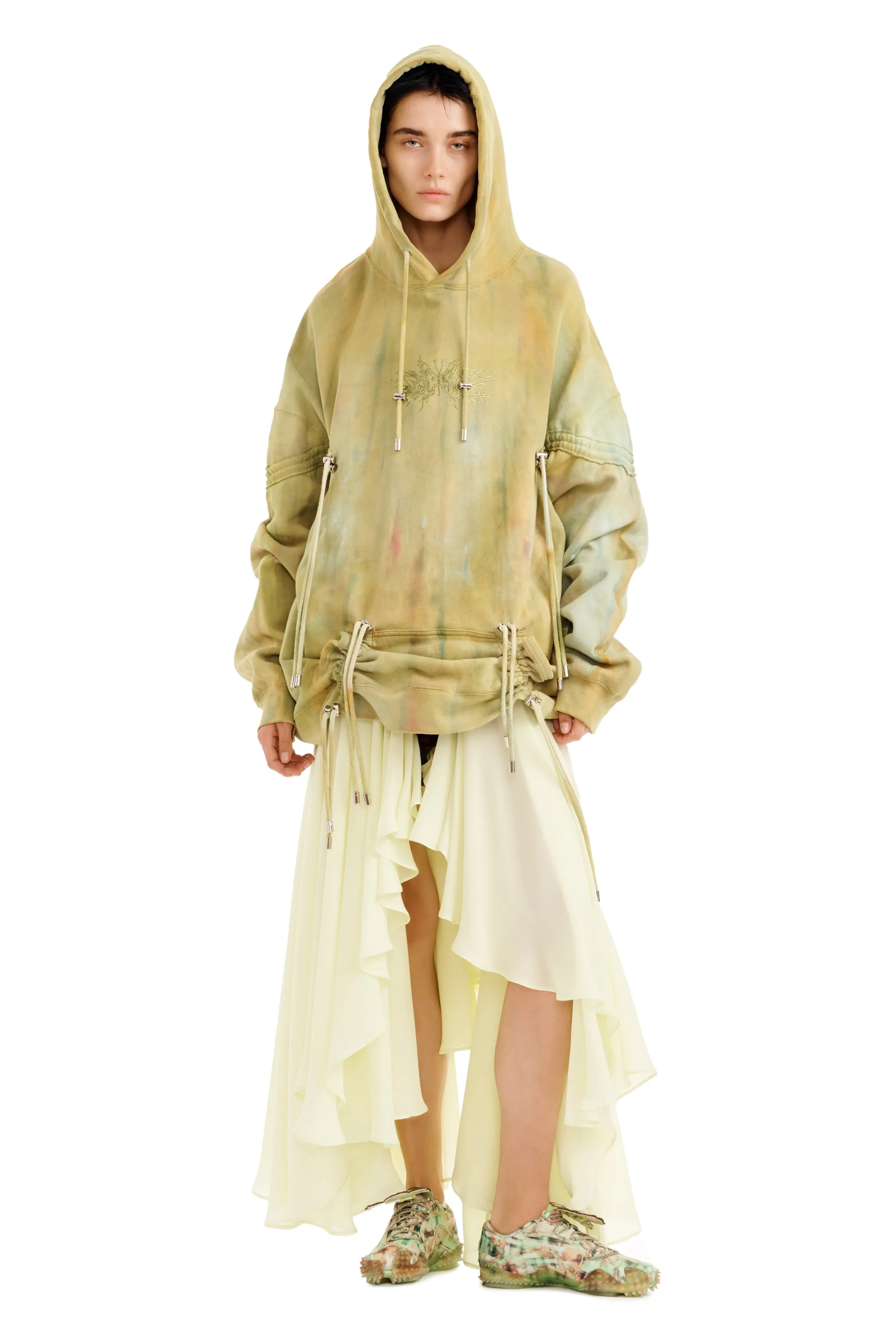 SEA MOSS RHINESTONE BURST HOODIE sold by Collina Strada product image thumbnail 2
