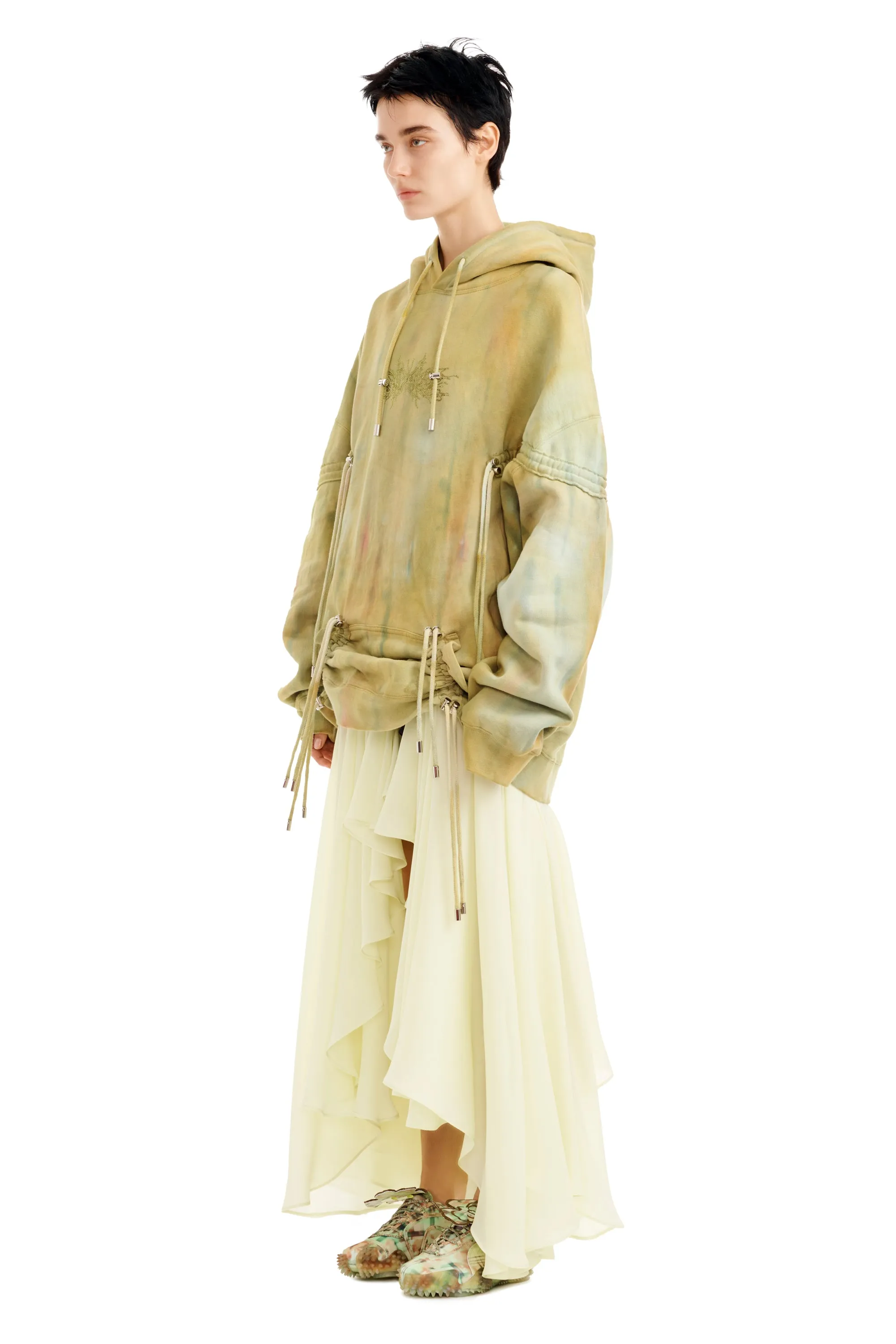 SEA MOSS RHINESTONE BURST HOODIE sold by Collina Strada product image thumbnail 3