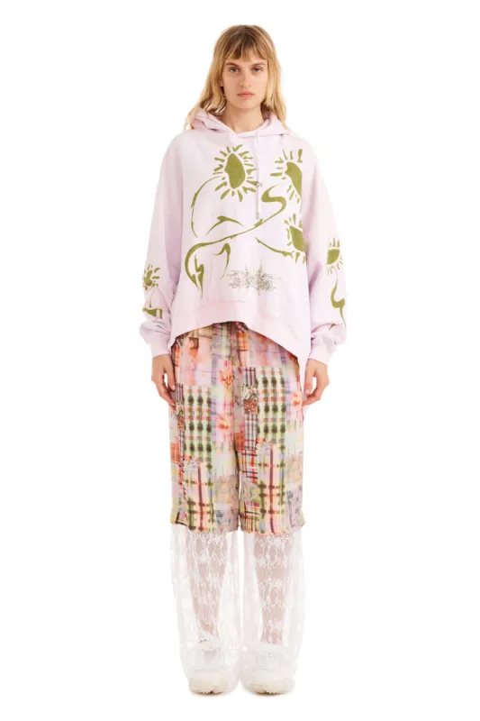 PINK DAISY WAVE HEM HOODIE sold by Collina Strada