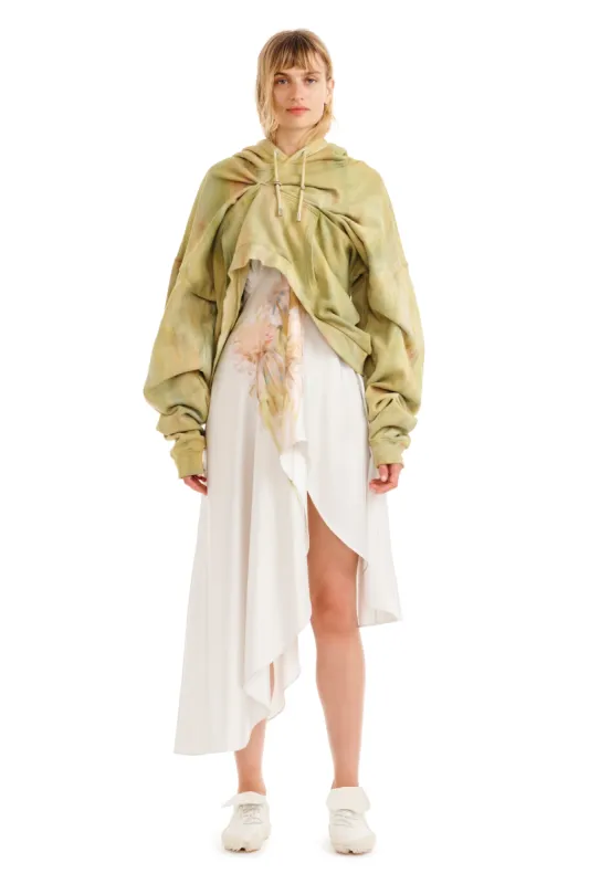 SEA MOSS DRAPED HOODIE sold by Collina Strada