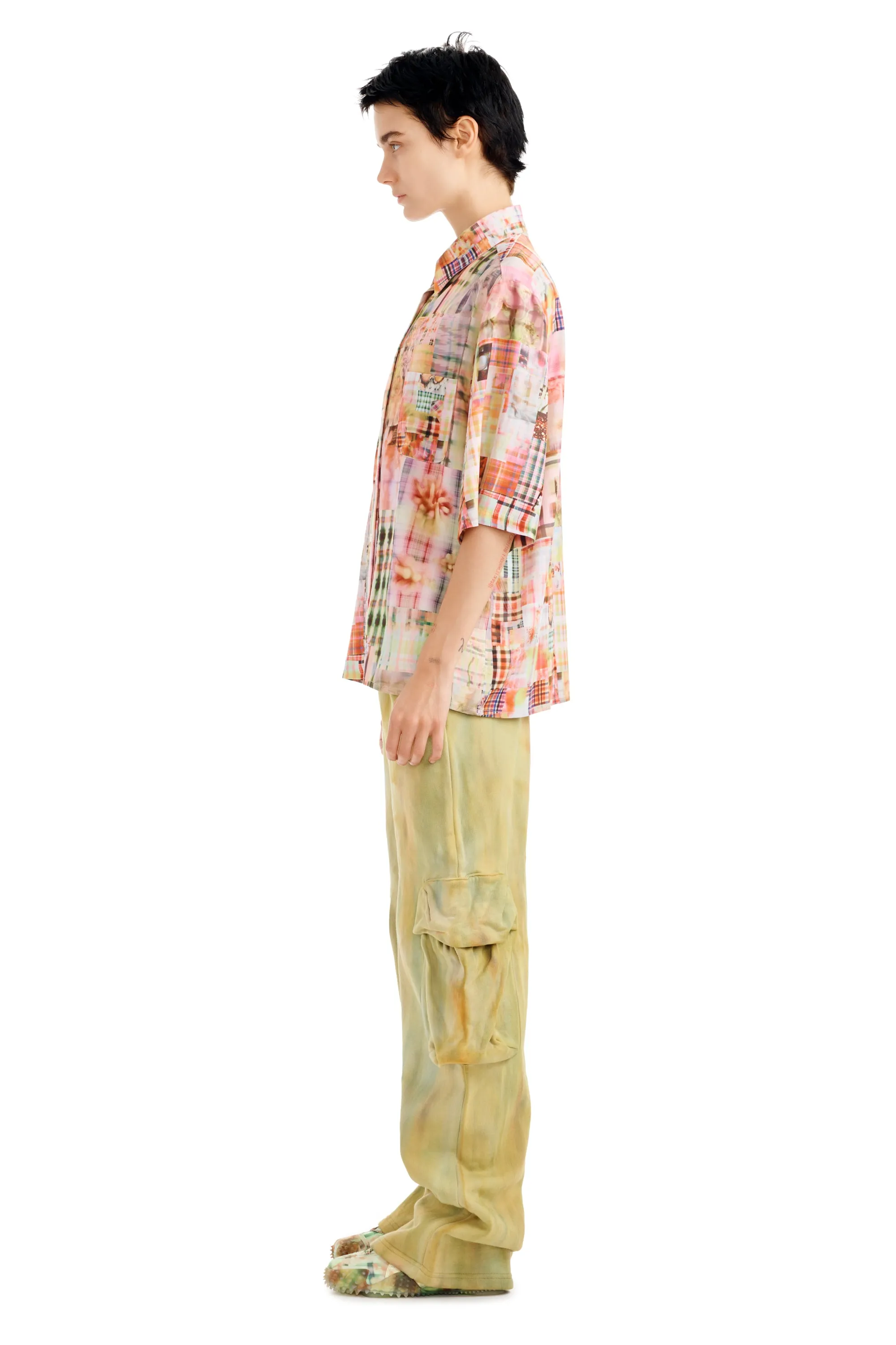 MULTI PLAID MARKET BUTTON UP sold by Collina Strada product image thumbnail 4