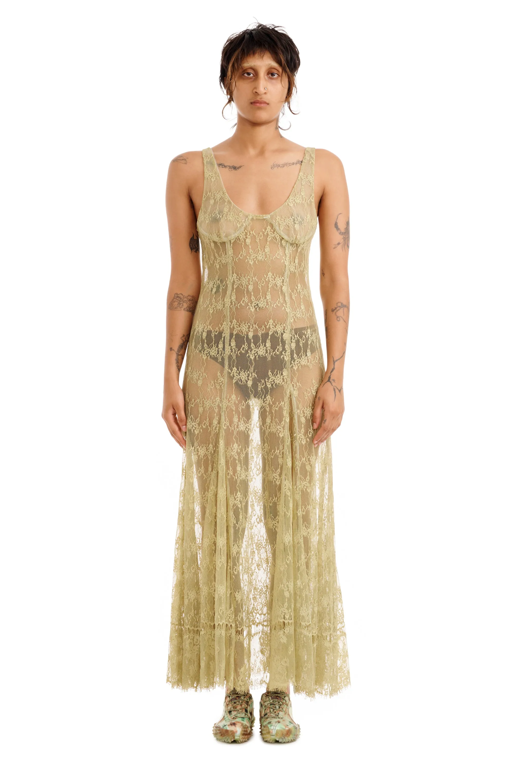 OLIVE PAMELA DRESS sold by Collina Strada