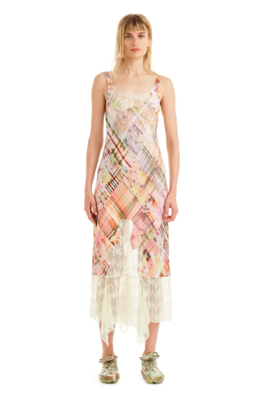 MULTI PLAID ANEMONE DRESS made by Collina Strada