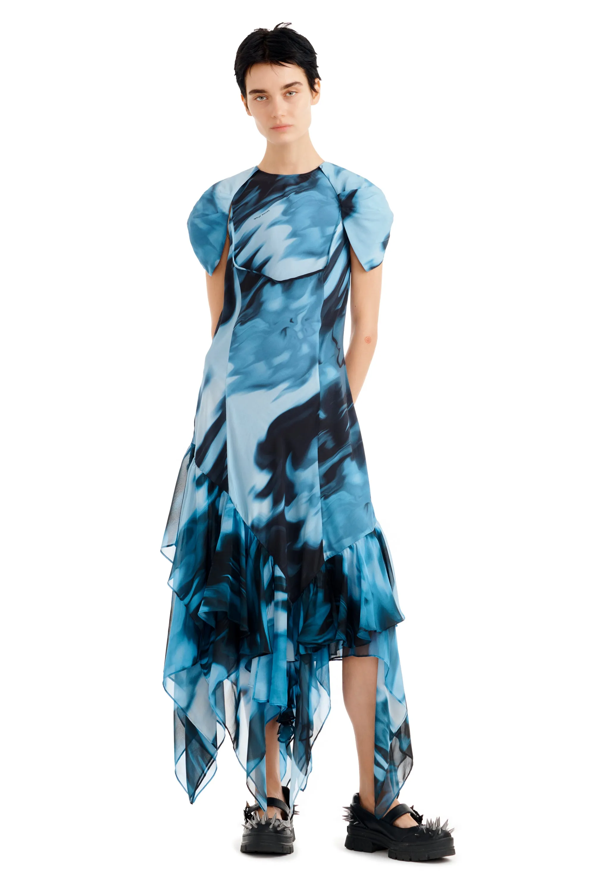 NAVY MELTING BLOOM HILLARY DRESS sold by Collina Strada product image thumbnail 2