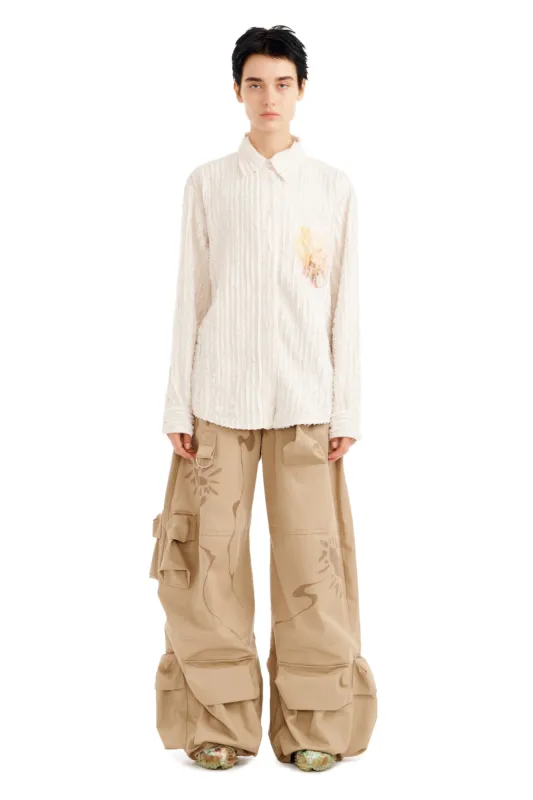 FLOWER DRIP CONVENTION BUTTON UP made by Collina Strada