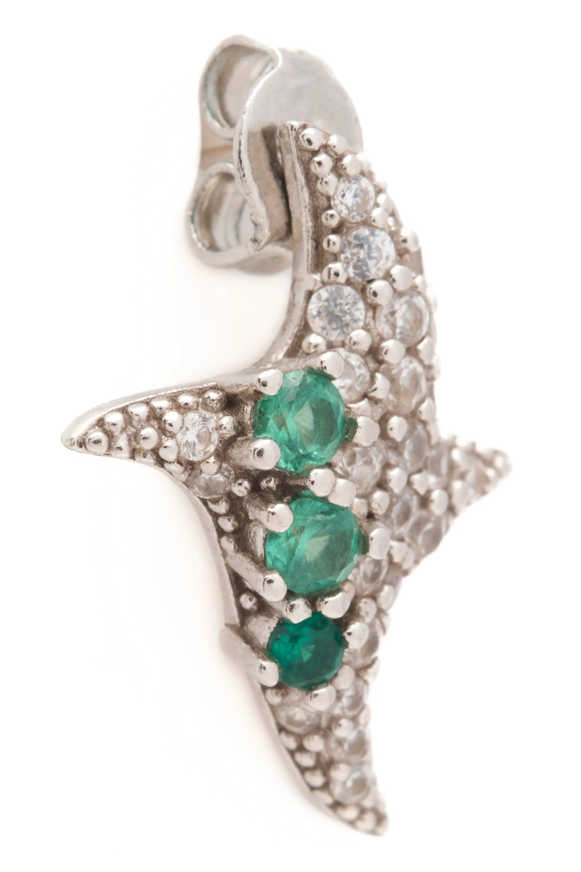 EMERALD TWISTER EARRINGS sold by Collina Strada product image thumbnail 3