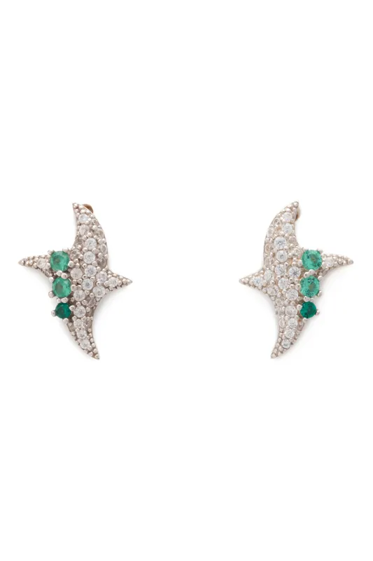 EMERALD TWISTER EARRINGS sold by Collina Strada