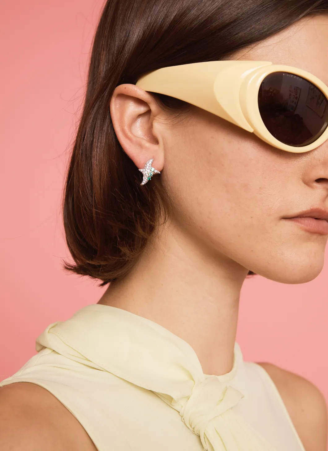 EMERALD TWISTER EARRINGS sold by Collina Strada product image thumbnail 2