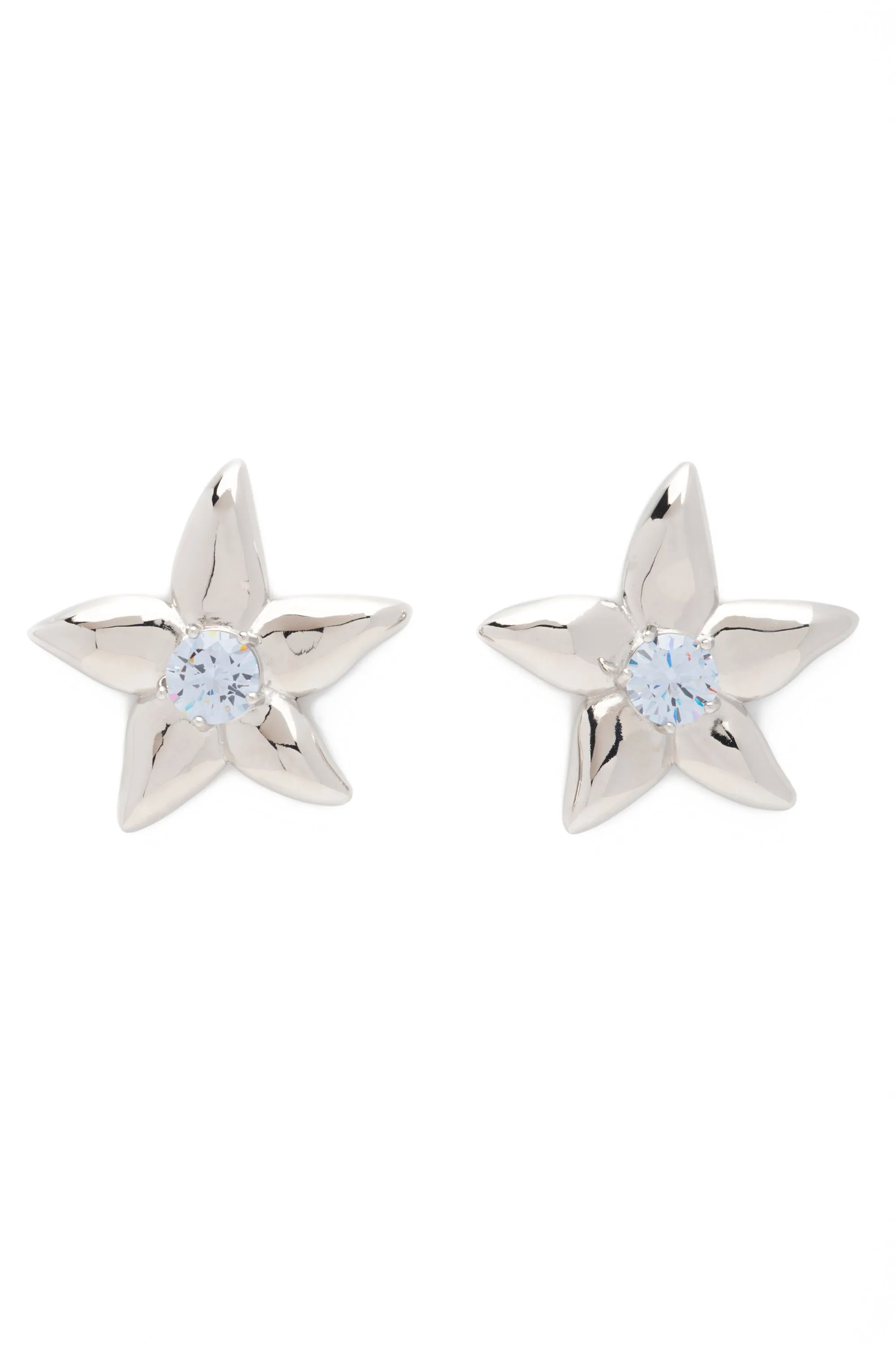 CRYSTAL CLEAR MEGA STARLINK EARRINGS sold by Collina Strada