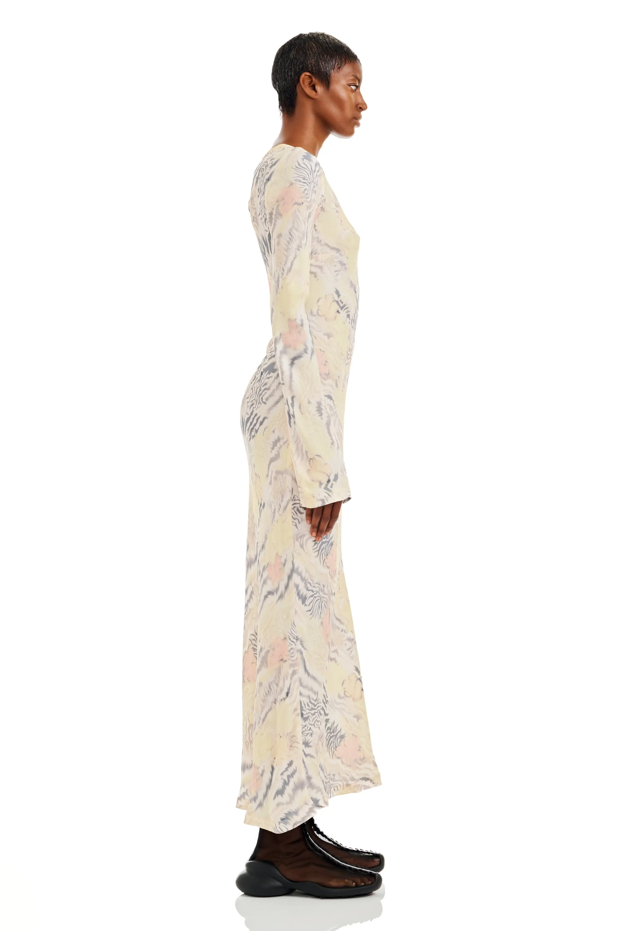 WASHED ZEBRA FLORAL YURI DRESS sold by Collina Strada product image thumbnail 4