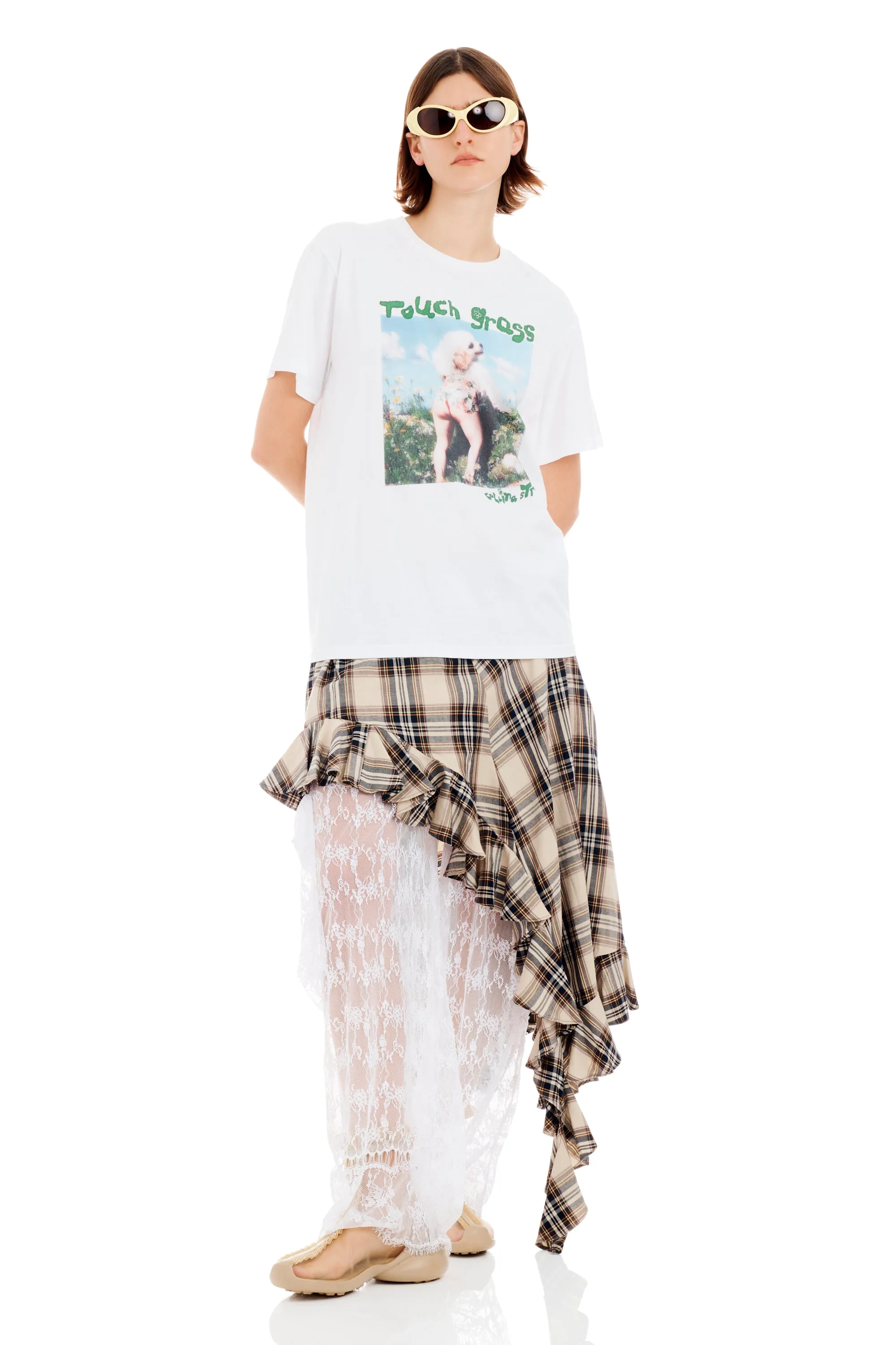 TOUCH GRASS GRAPHIC TEE sold by Collina Strada