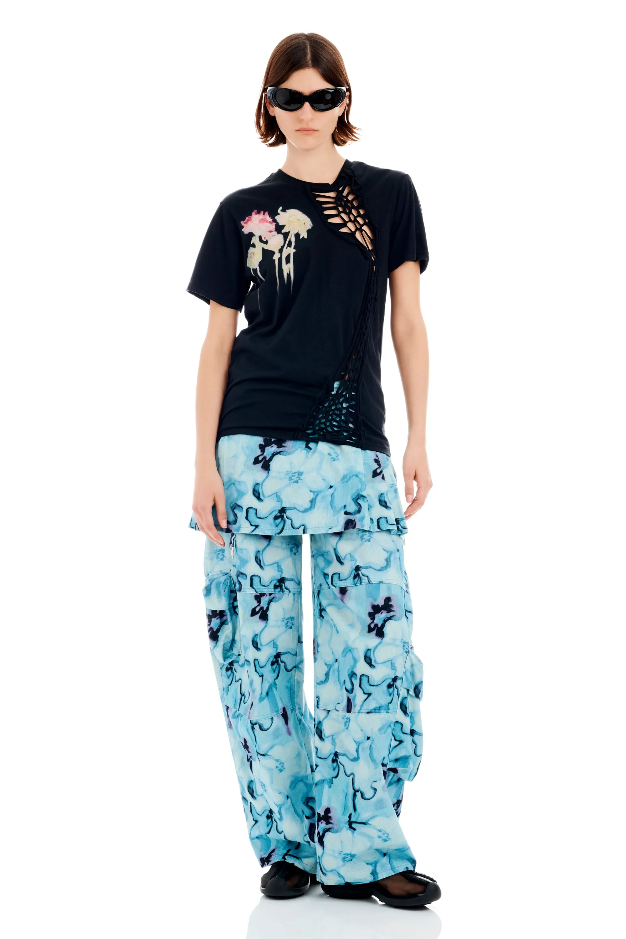 BLACK FLOWER DRIP TOSH TEE sold by Collina Strada