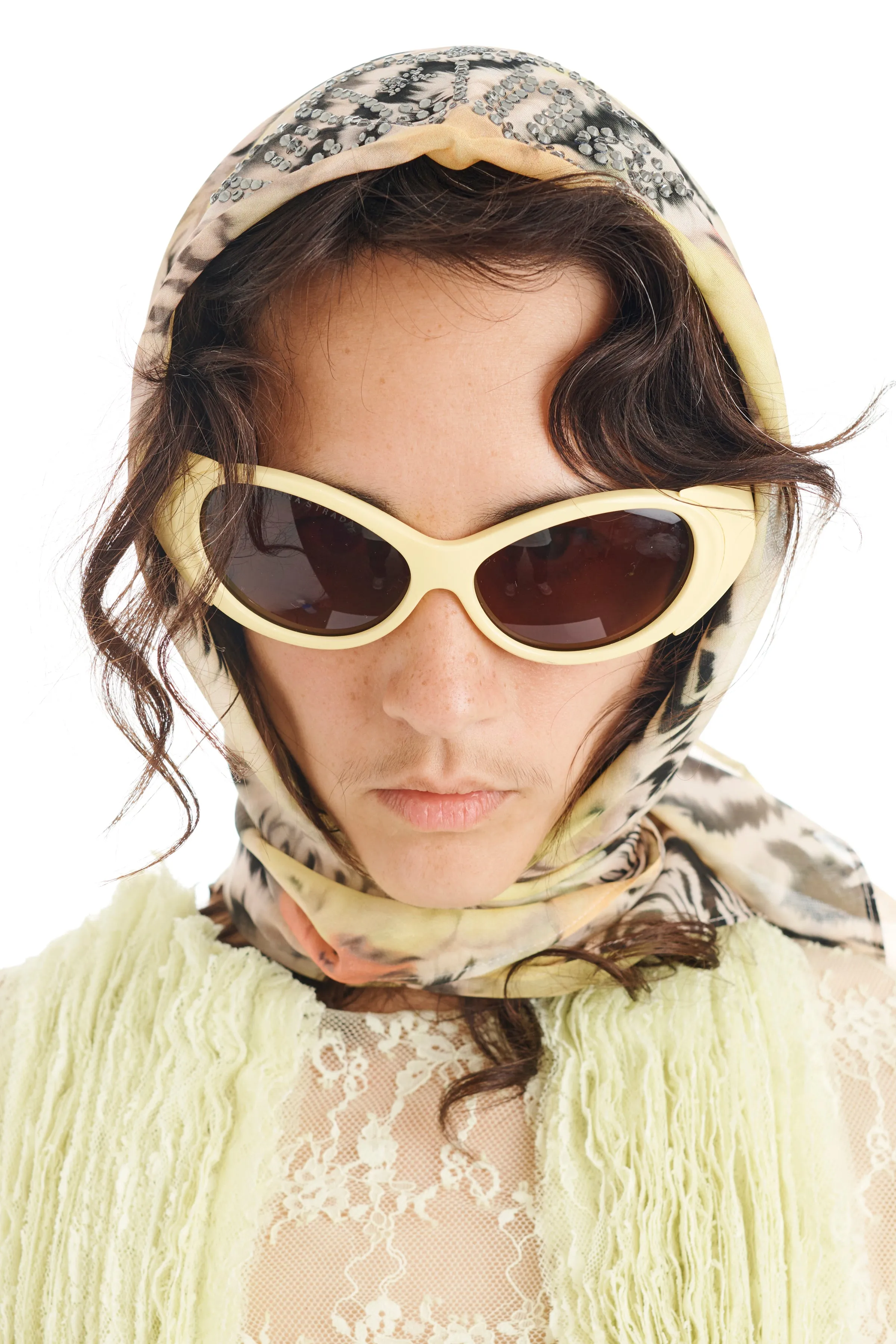 ZEBRA FLORAL PRINCESS FOULARD SCARF sold by Collina Strada