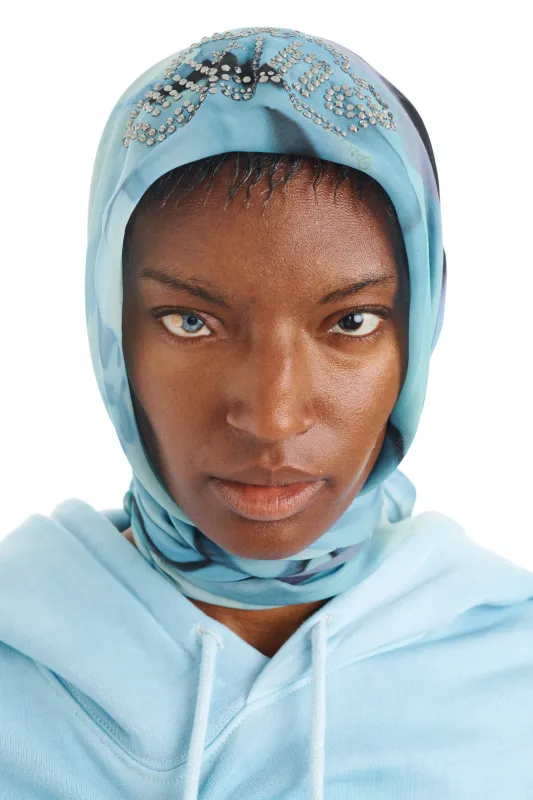 SKY WATERCOLOR FLORAL PRINCESS FOULARD sold by Collina Strada