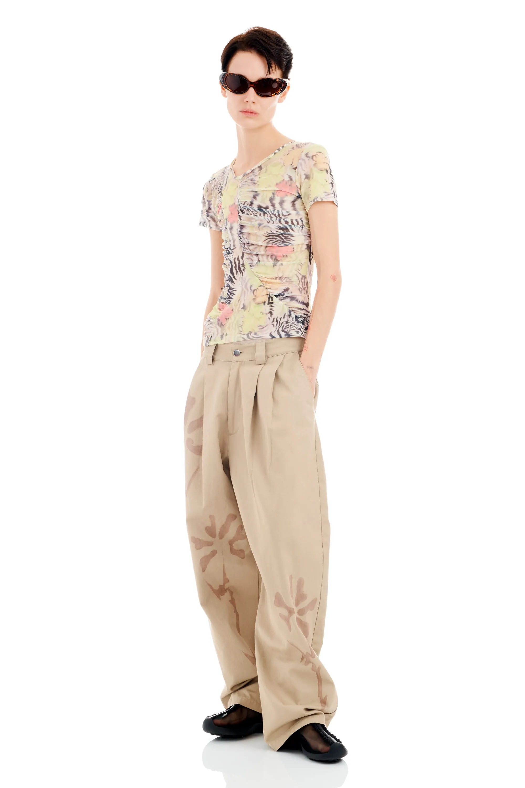 ZEBRA FLORAL SERPENTINE S/S TOP sold by Collina Strada product image thumbnail 2