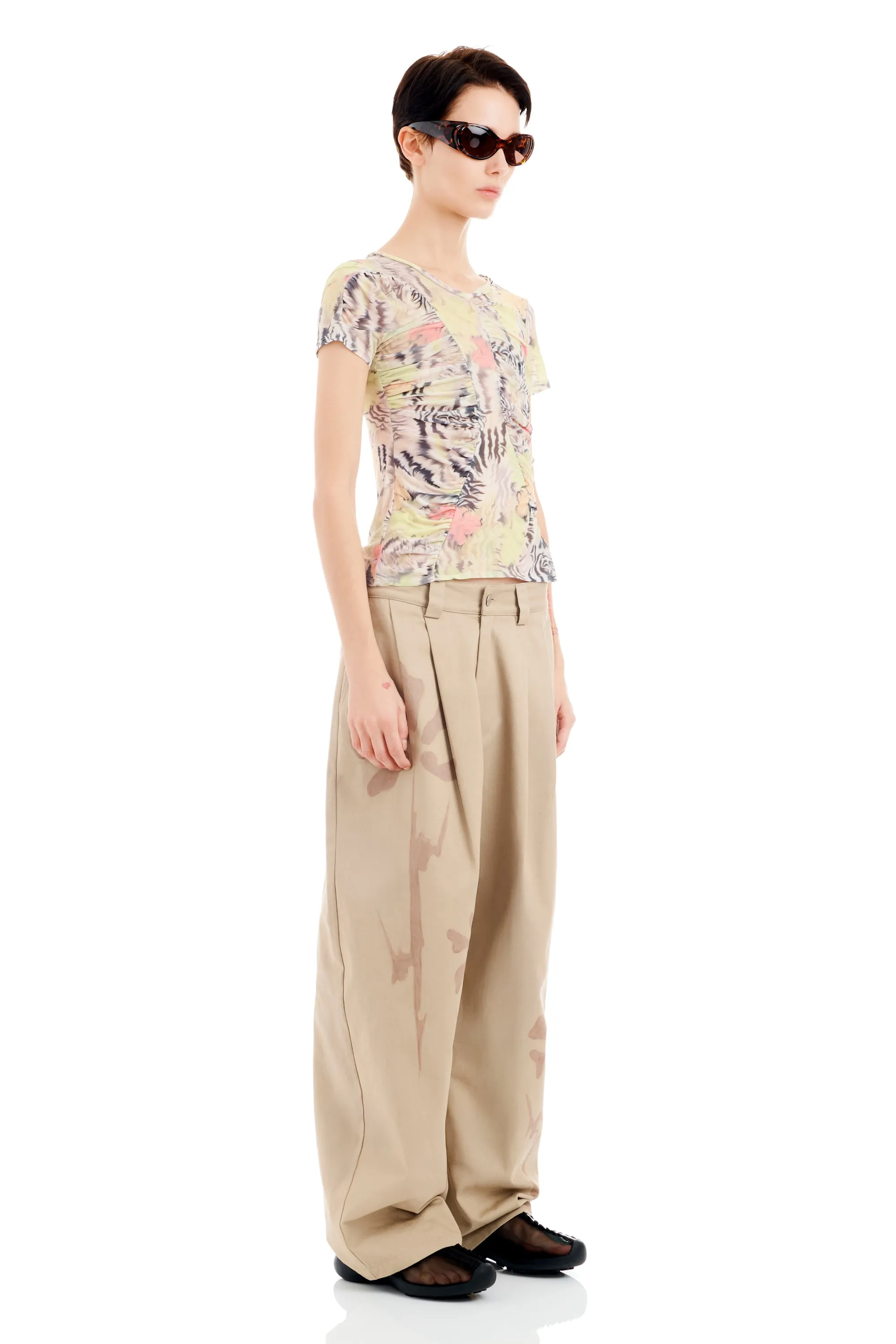 ZEBRA FLORAL SERPENTINE S/S TOP sold by Collina Strada product image thumbnail 3