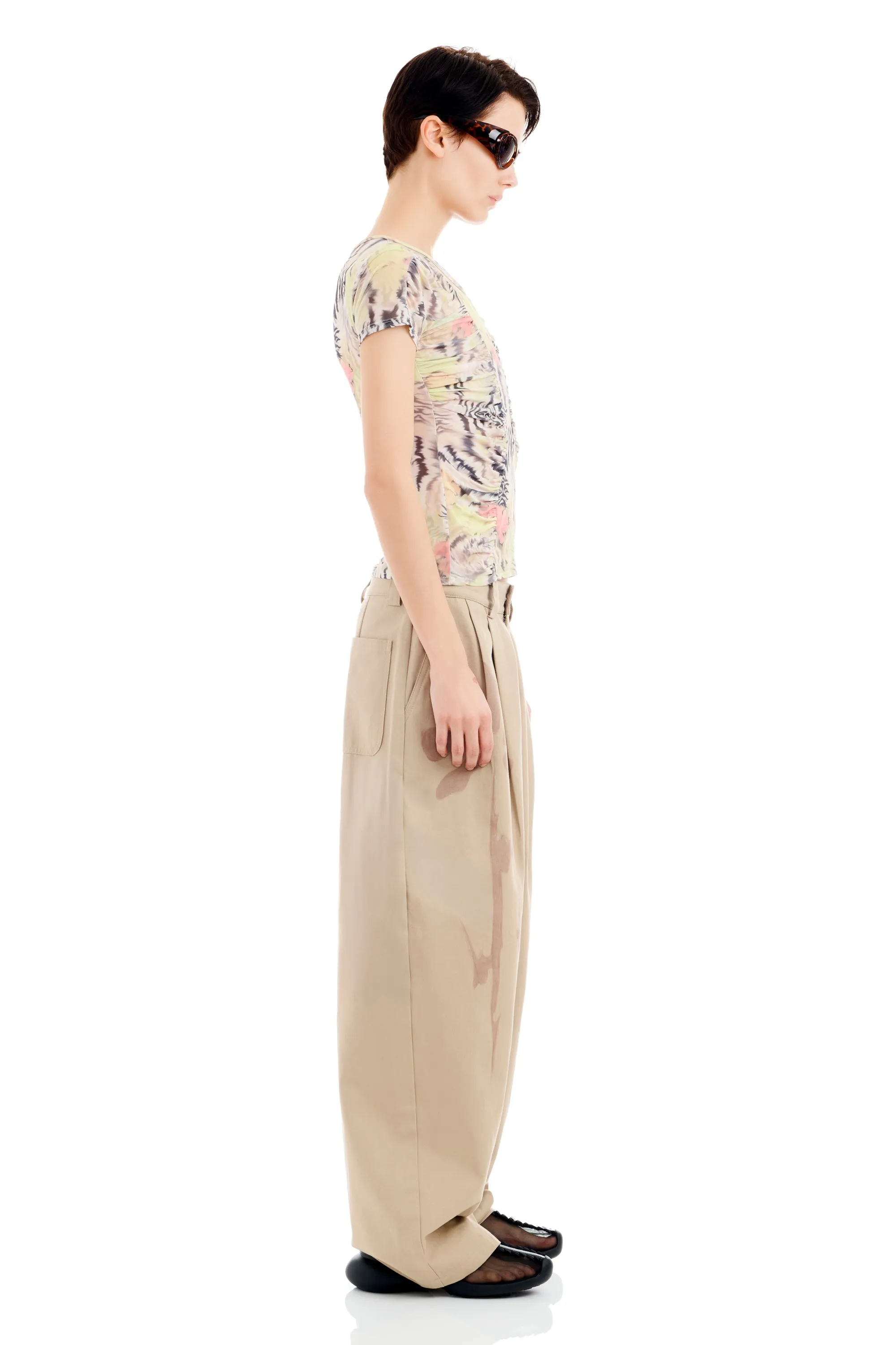 ZEBRA FLORAL SERPENTINE S/S TOP sold by Collina Strada product image thumbnail 4